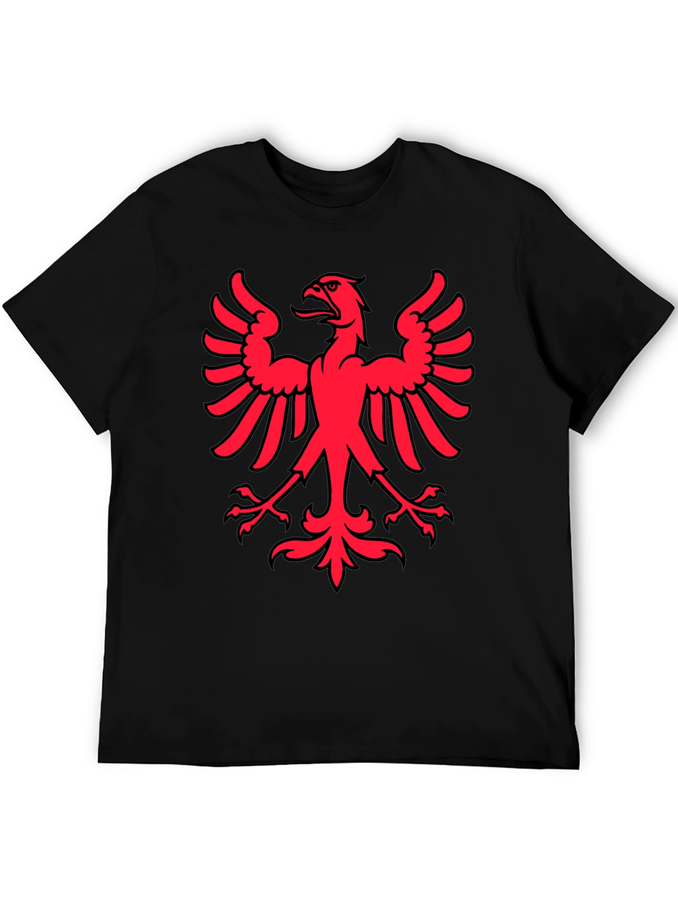 Red Eagle Graphic Black T-Shirt