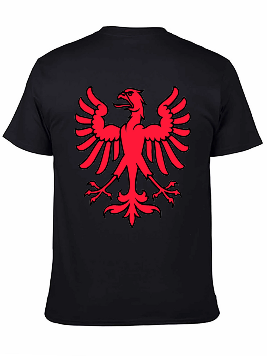 Red Eagle Graphic Black T-Shirt