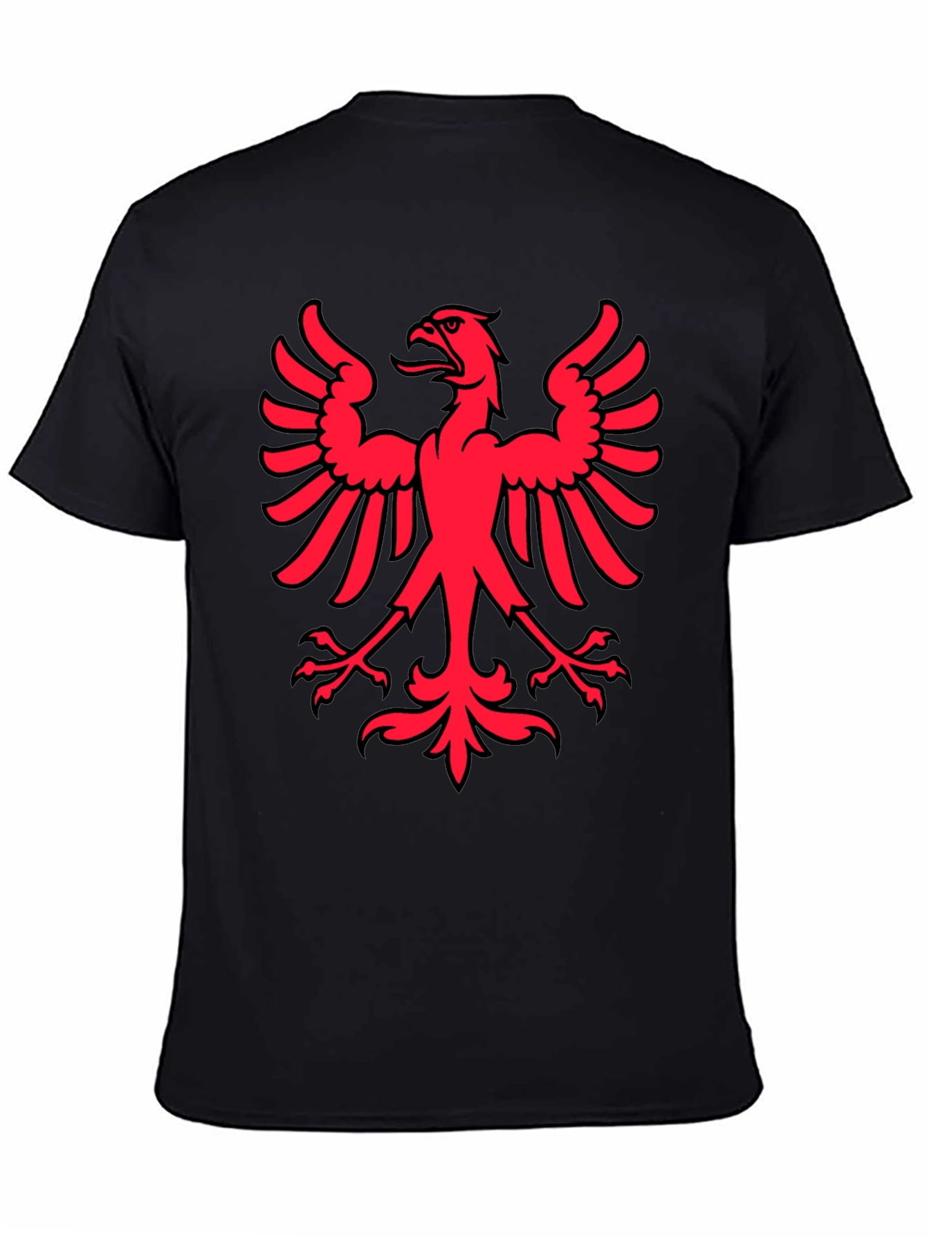 Red Eagle Graphic Black T-Shirt