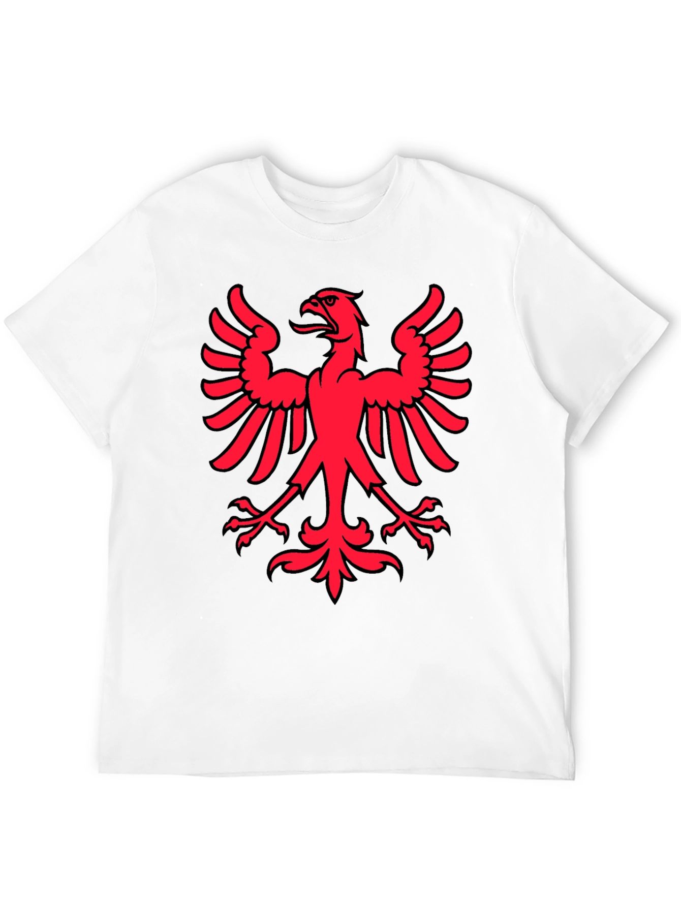 Red Eagle Graphic Black T-Shirt
