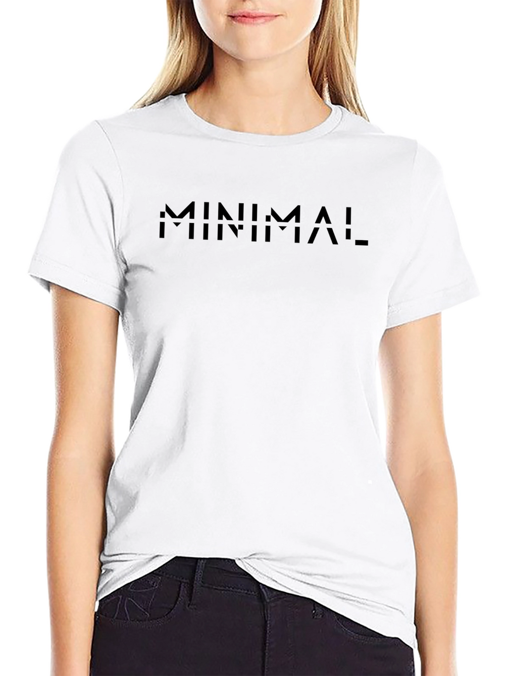 Minimalist Black Graphic Tee - Modern Design