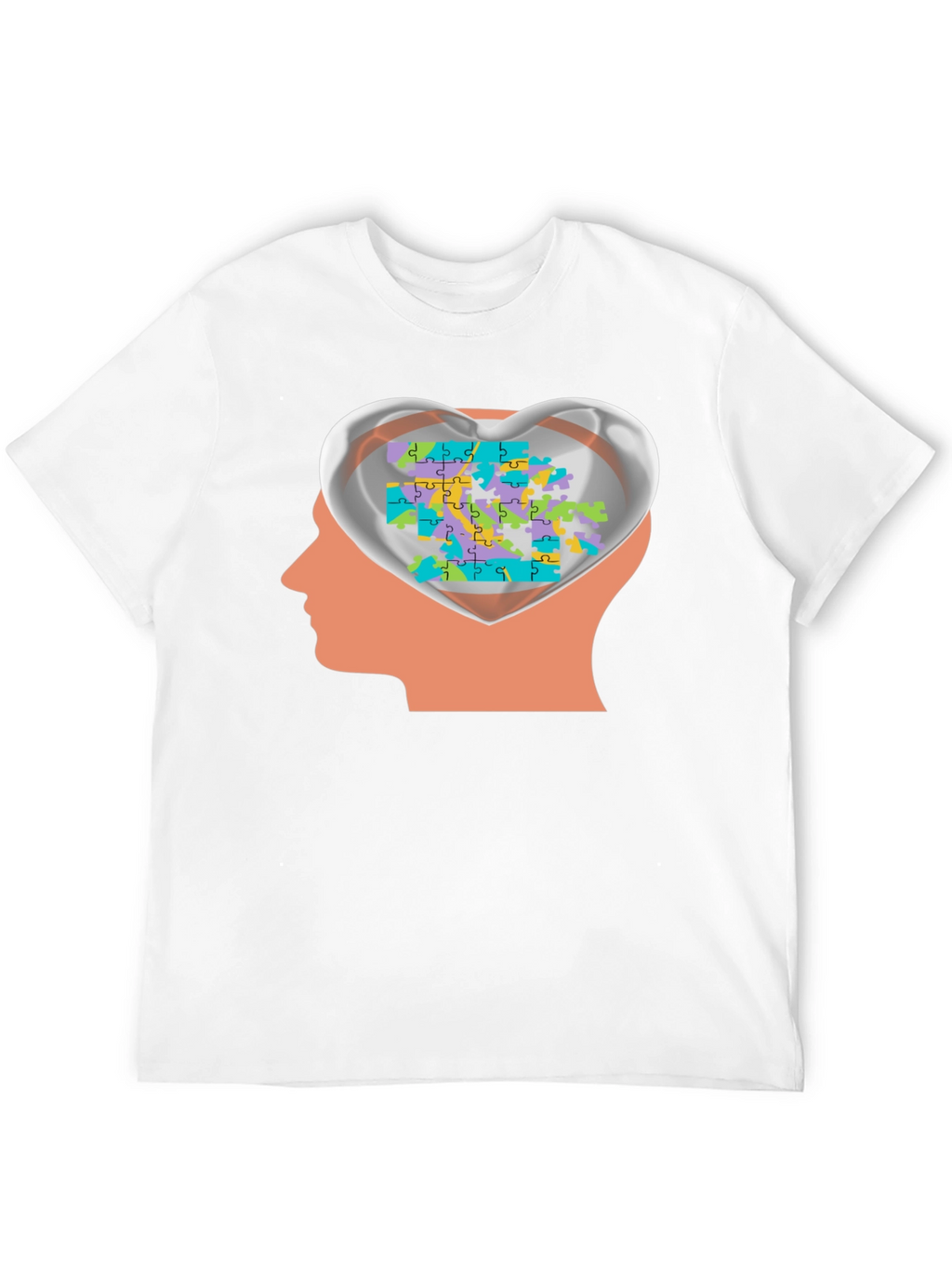 Autism Awareness Puzzle Heart Mind T-Shirt