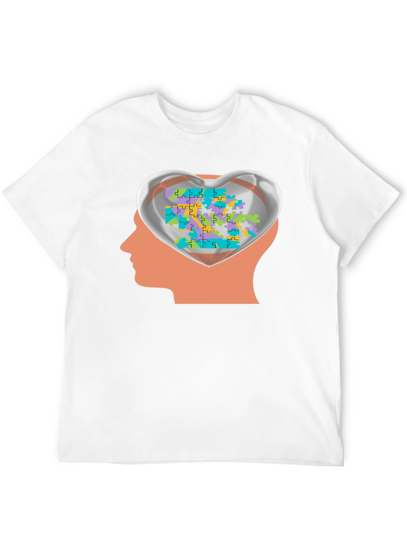 Autism Awareness Puzzle Heart Mind T-Shirt