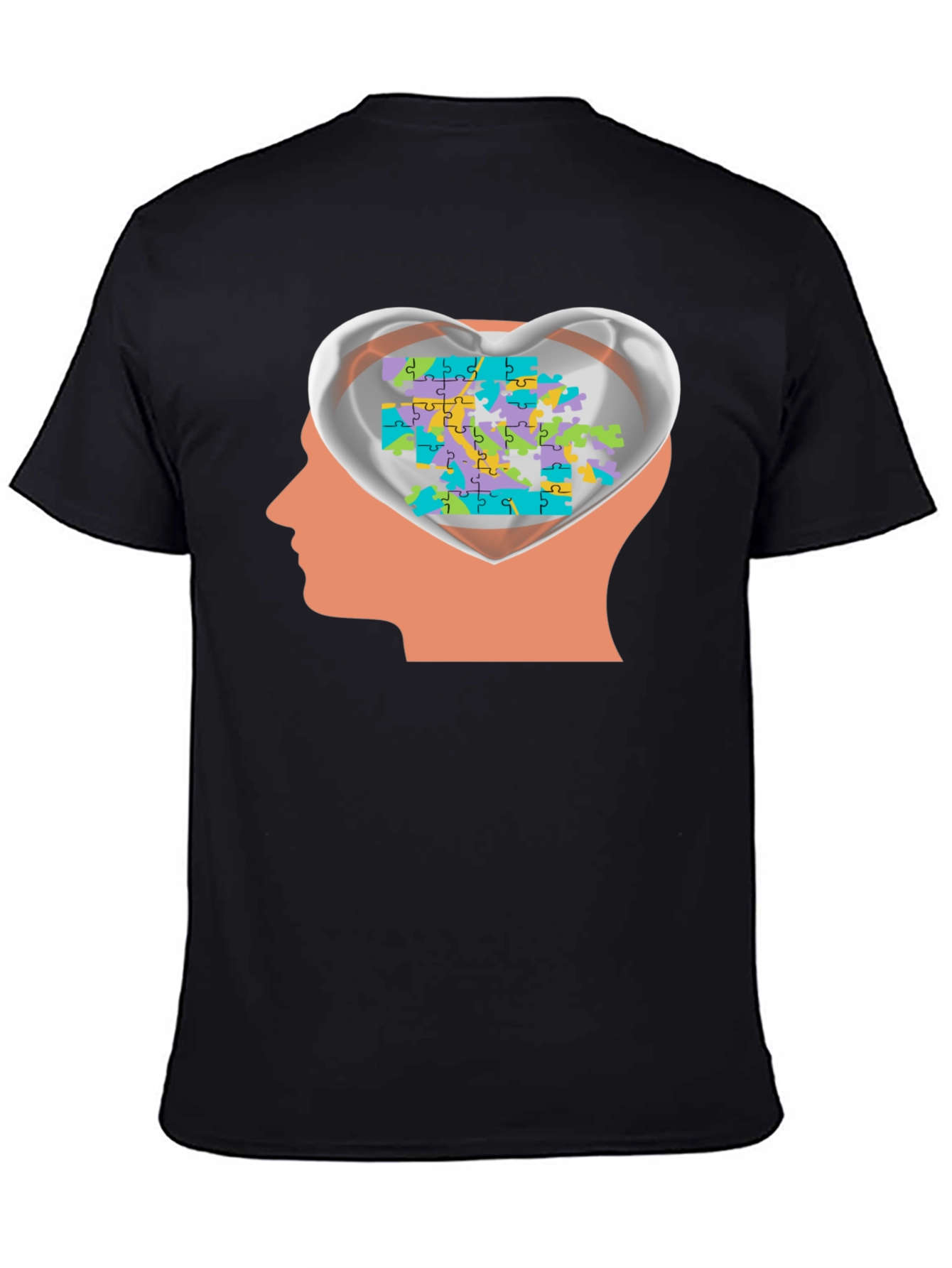 Autism Awareness Puzzle Heart Mind T-Shirt
