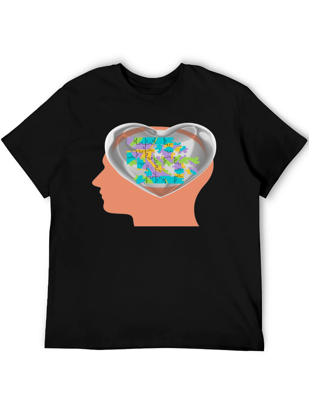 Autism Awareness Puzzle Heart Mind T-Shirt