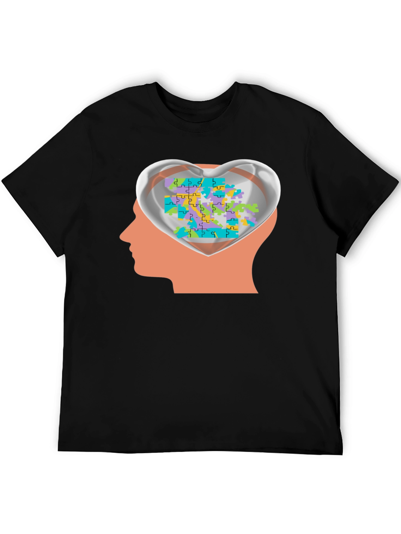 Autism Awareness Puzzle Heart Mind T-Shirt