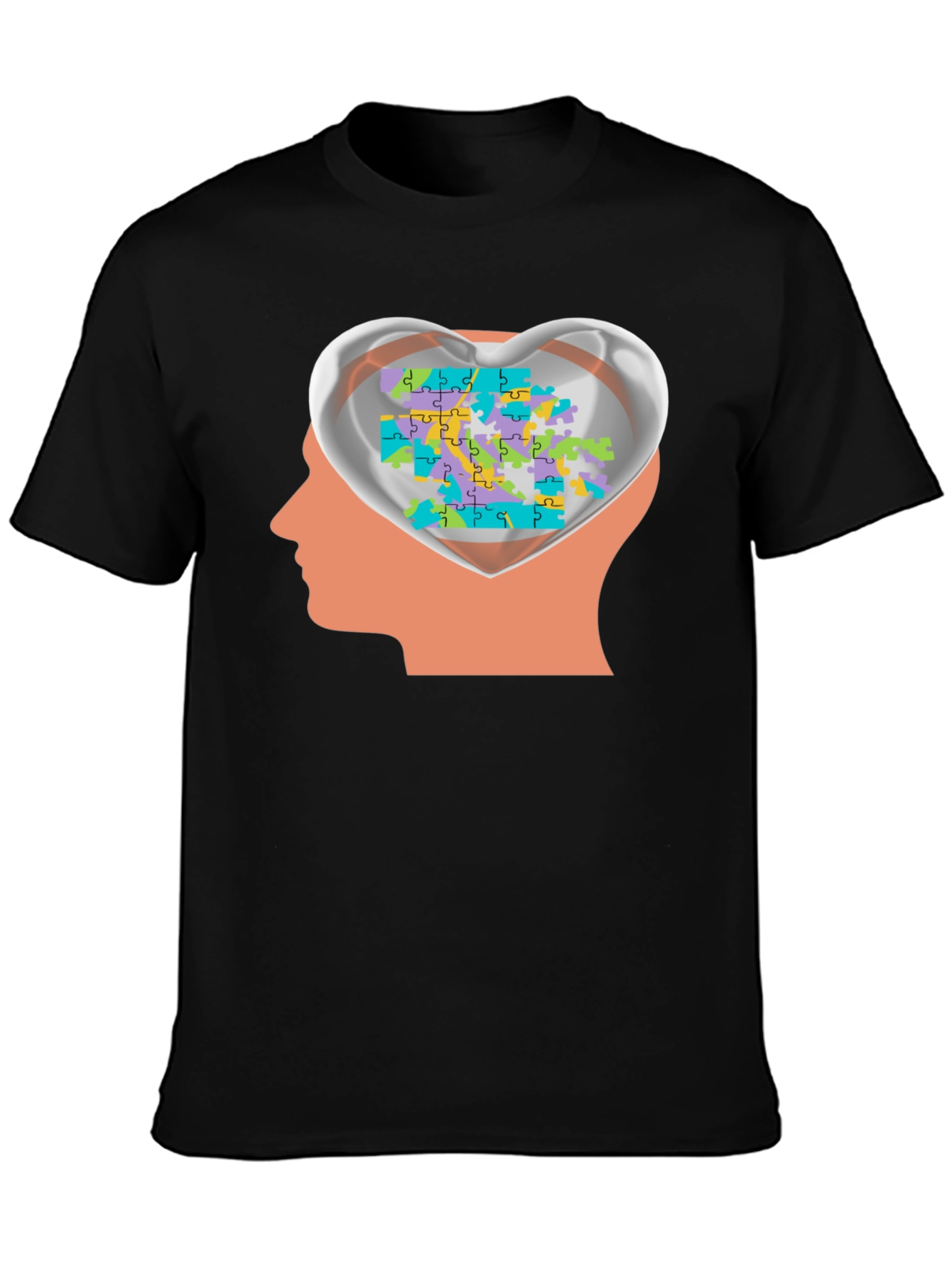 Autism Awareness Puzzle Heart Mind T-Shirt