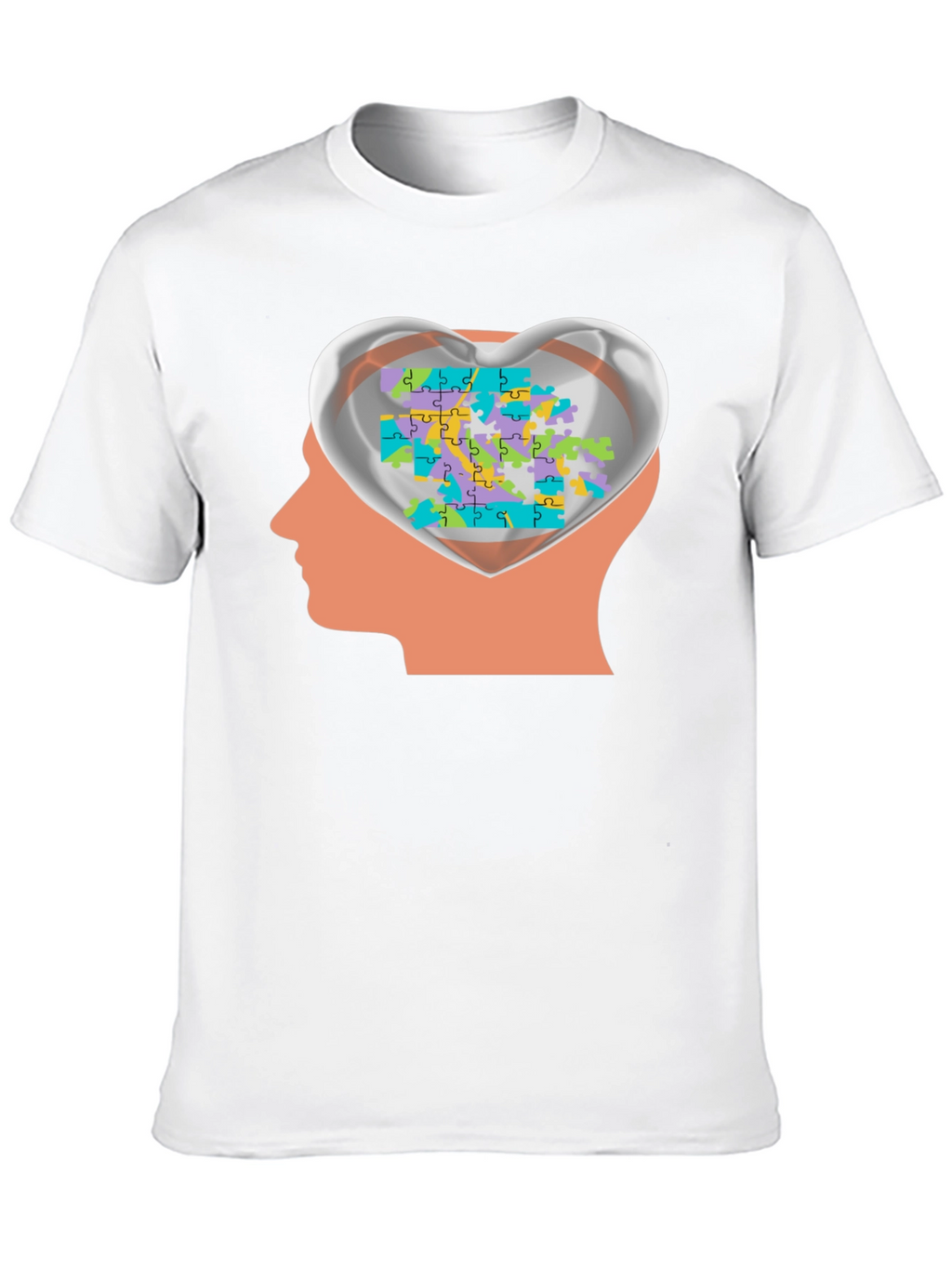 Autism Awareness Puzzle Heart Mind T-Shirt