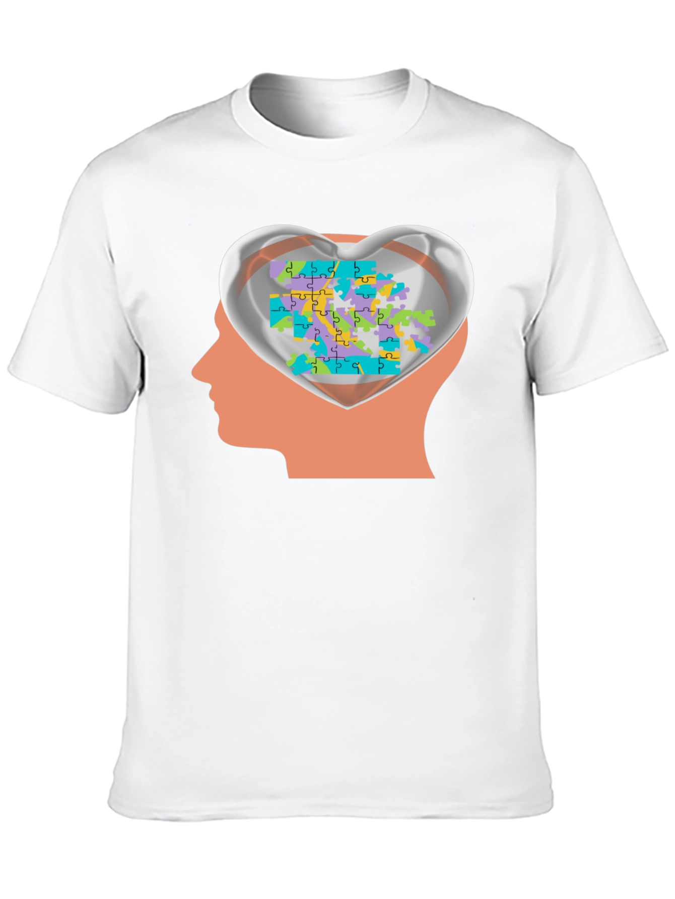 Autism Awareness Puzzle Heart Mind T-Shirt