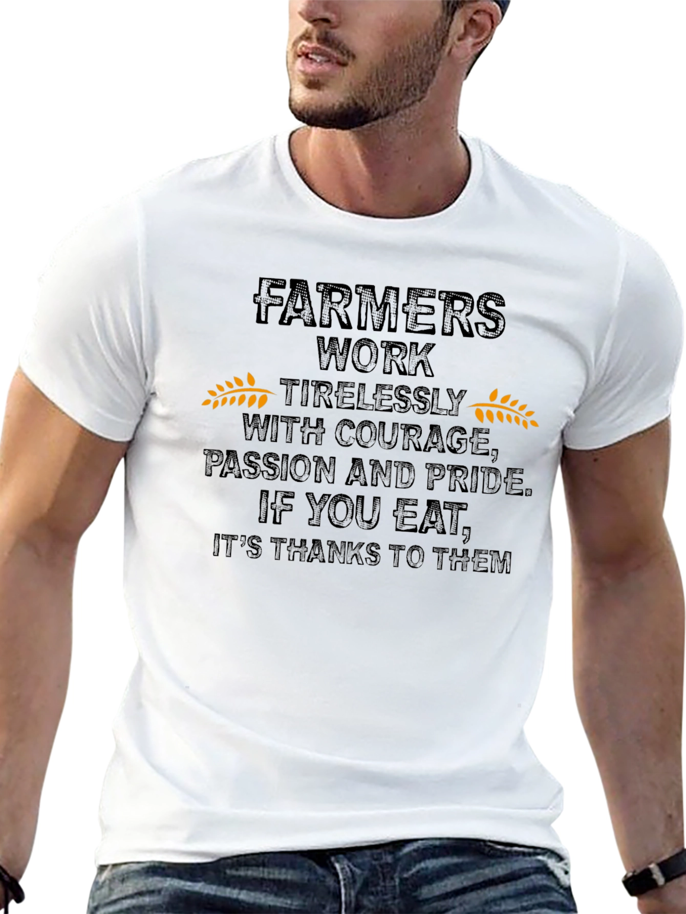 Farmers Work T-Shirt - Show Your Support!