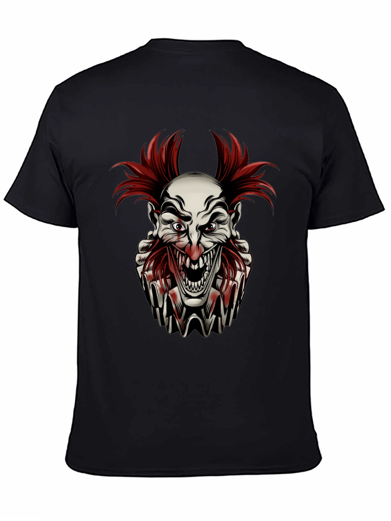 Horror Clown Graphic T-Shirt - Mens Black Tee
