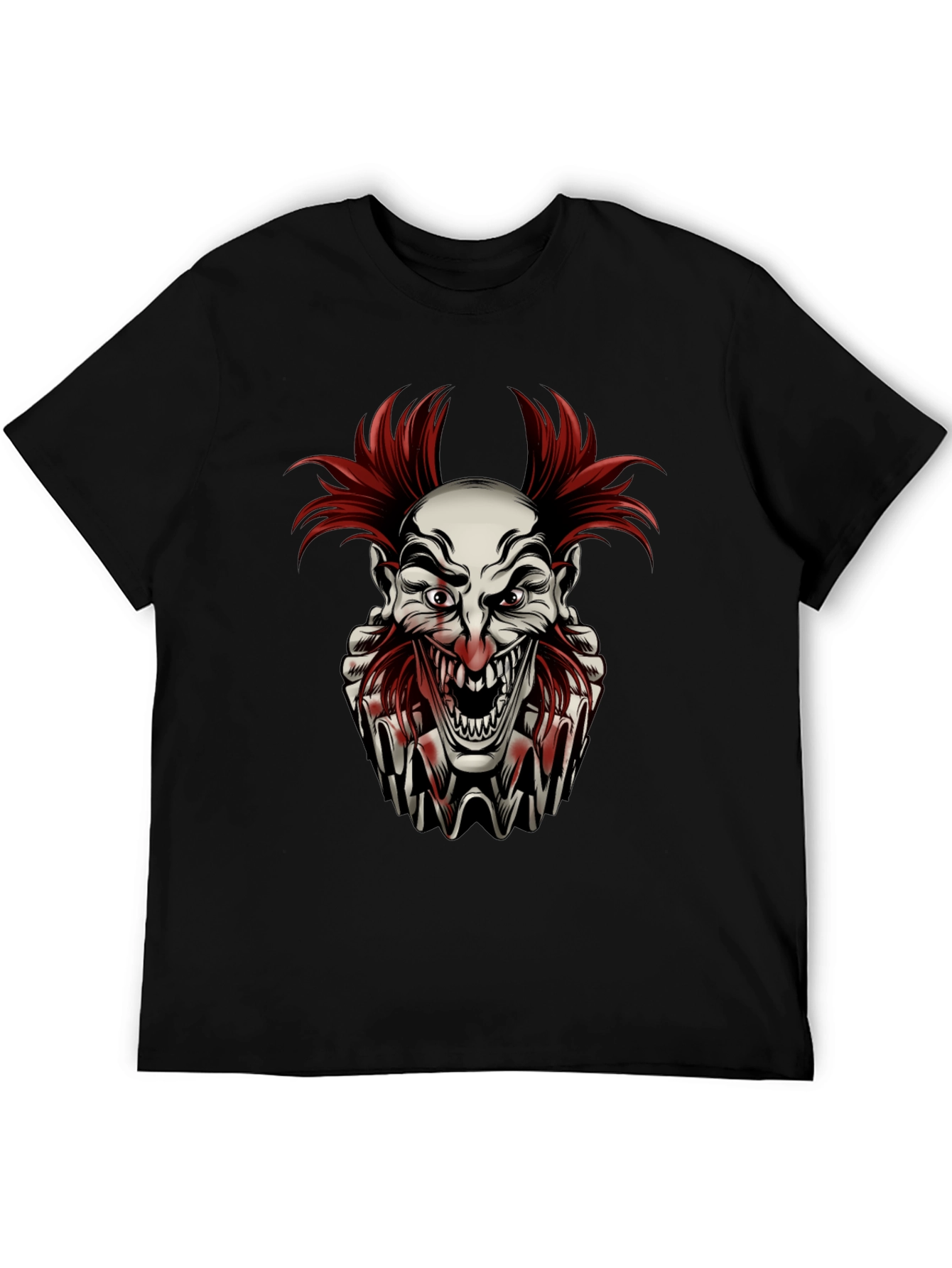 Horror Clown Graphic T-Shirt - Mens Black Tee