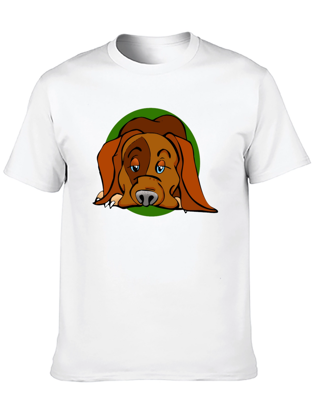 Dog Cartoon Graphic Black T-Shirt