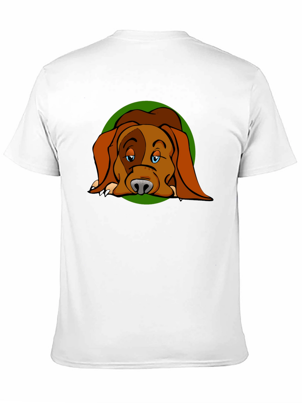 Dog Cartoon Graphic Black T-Shirt