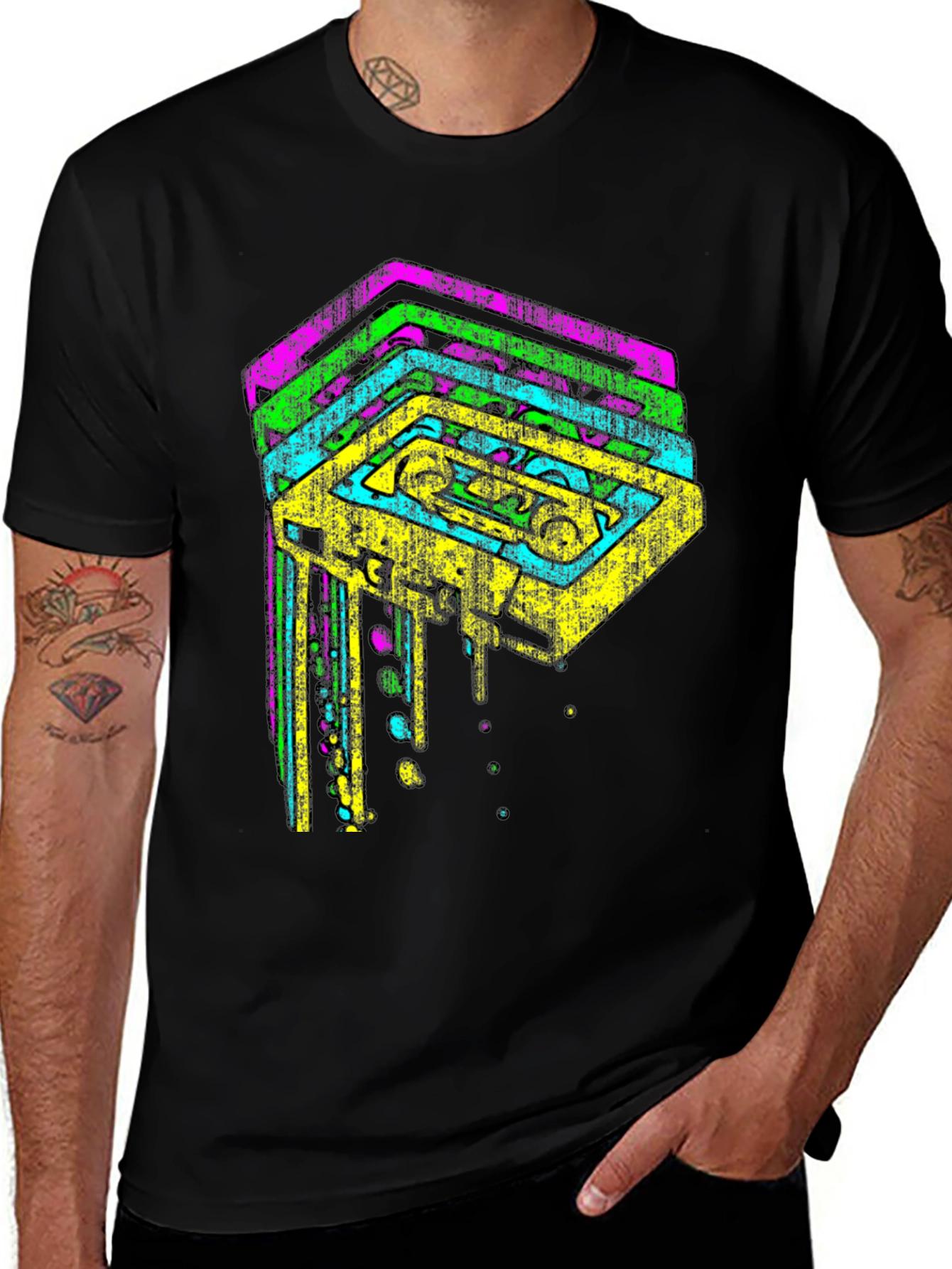 Retro Cassette Tape Graphic Tee - 80s Vibes