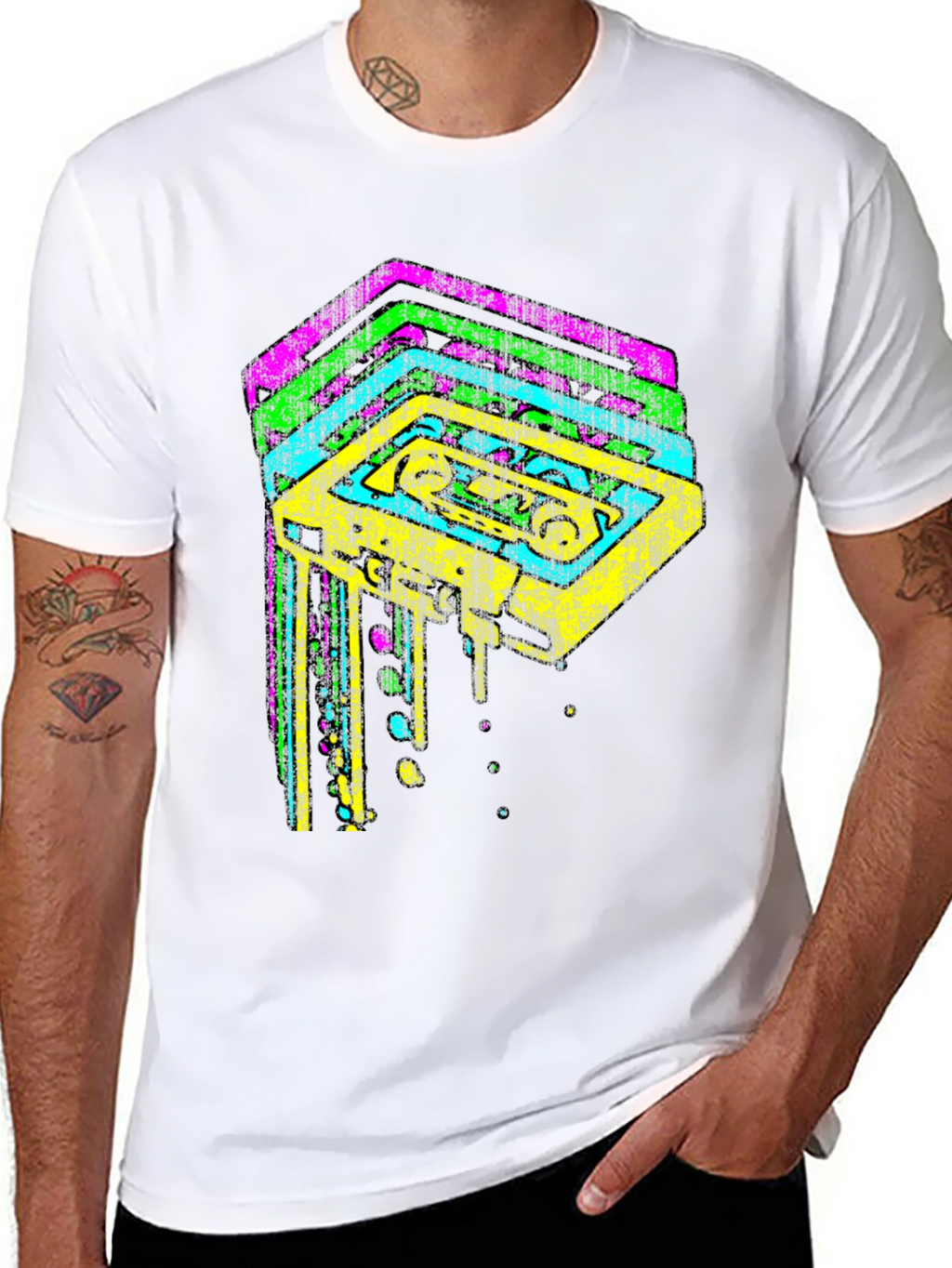 Retro Cassette Tape Graphic Tee - 80s Vibes