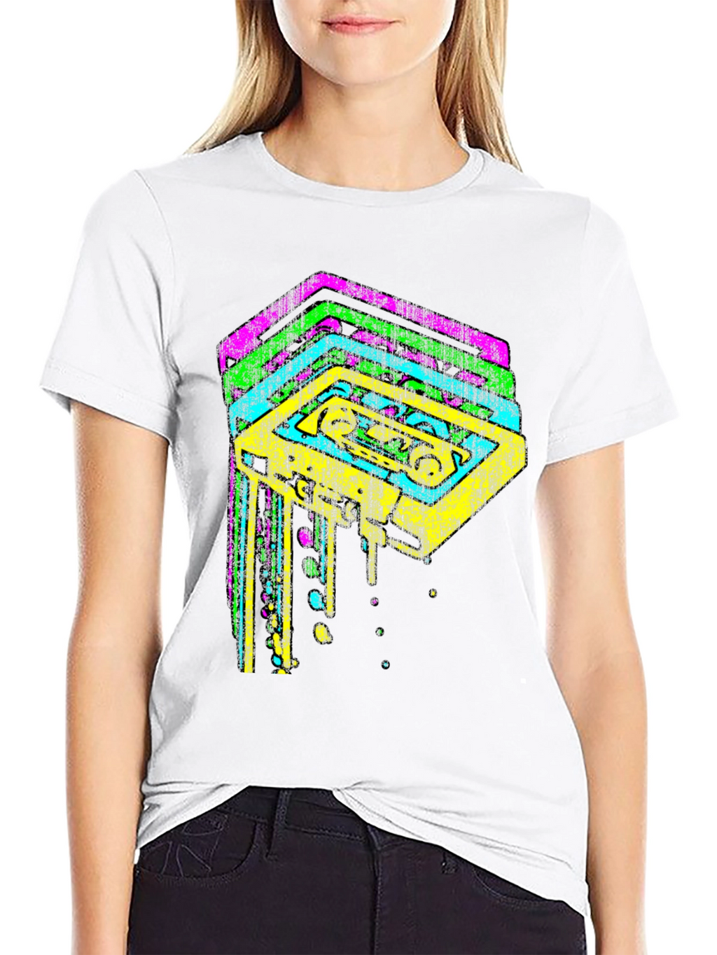 Retro Cassette Tape Graphic Tee - 80s Vibes