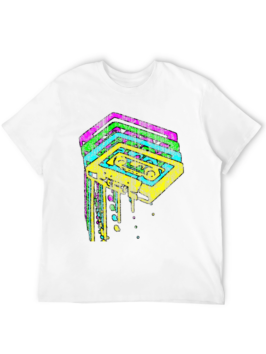 Retro Cassette Tape Graphic Tee - 80s Vibes