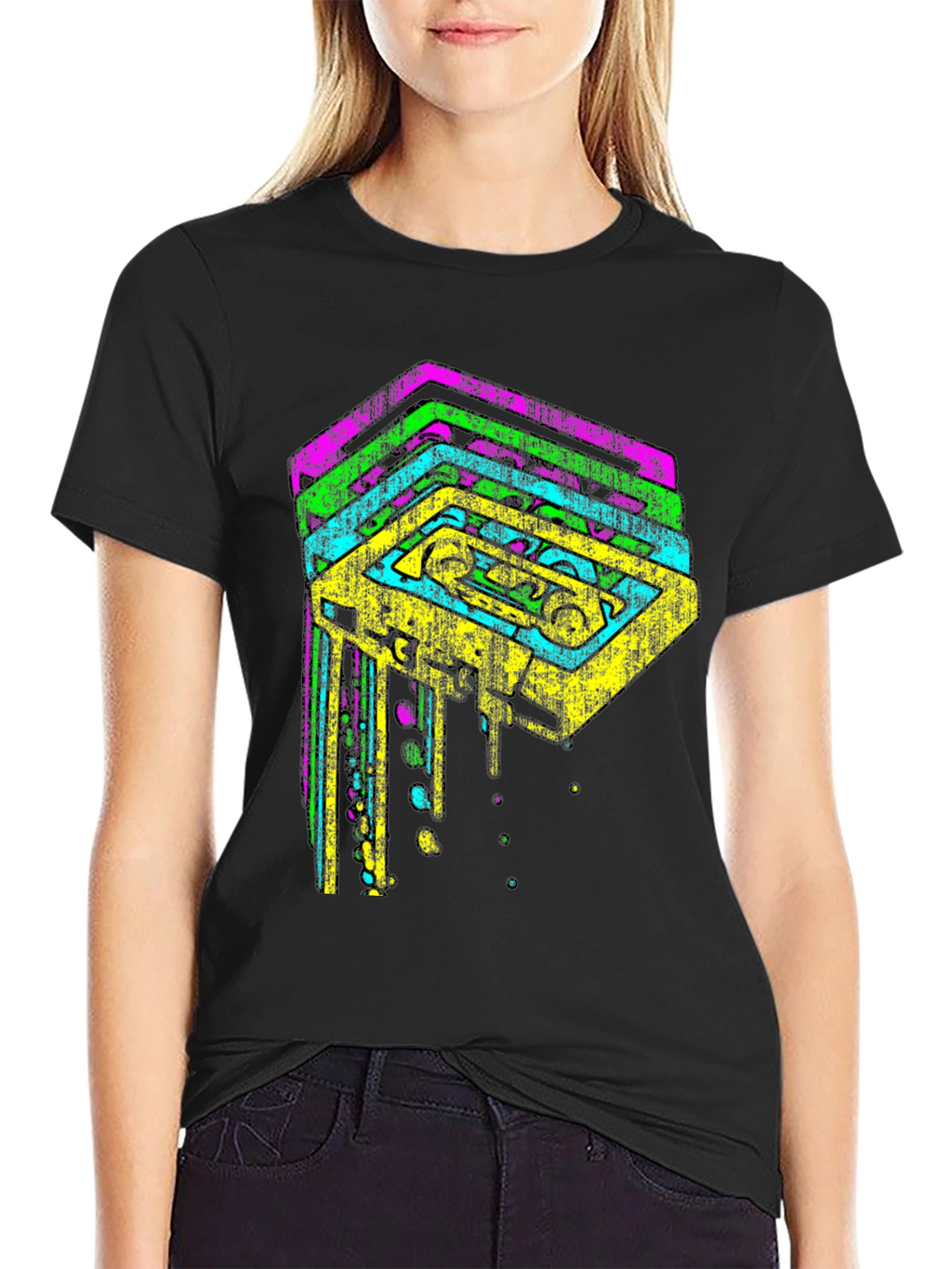 Retro Cassette Tape Graphic Tee - 80s Vibes
