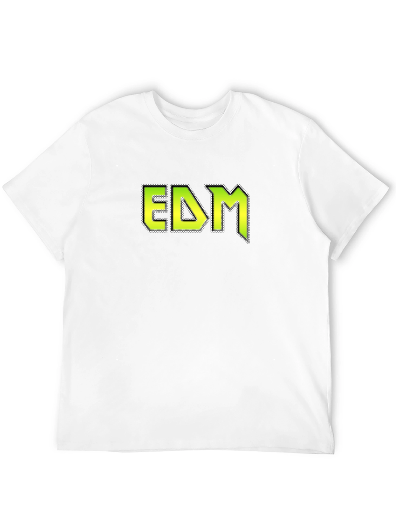 EDM Graphic Tee - Black Cotton Blend T-Shirt