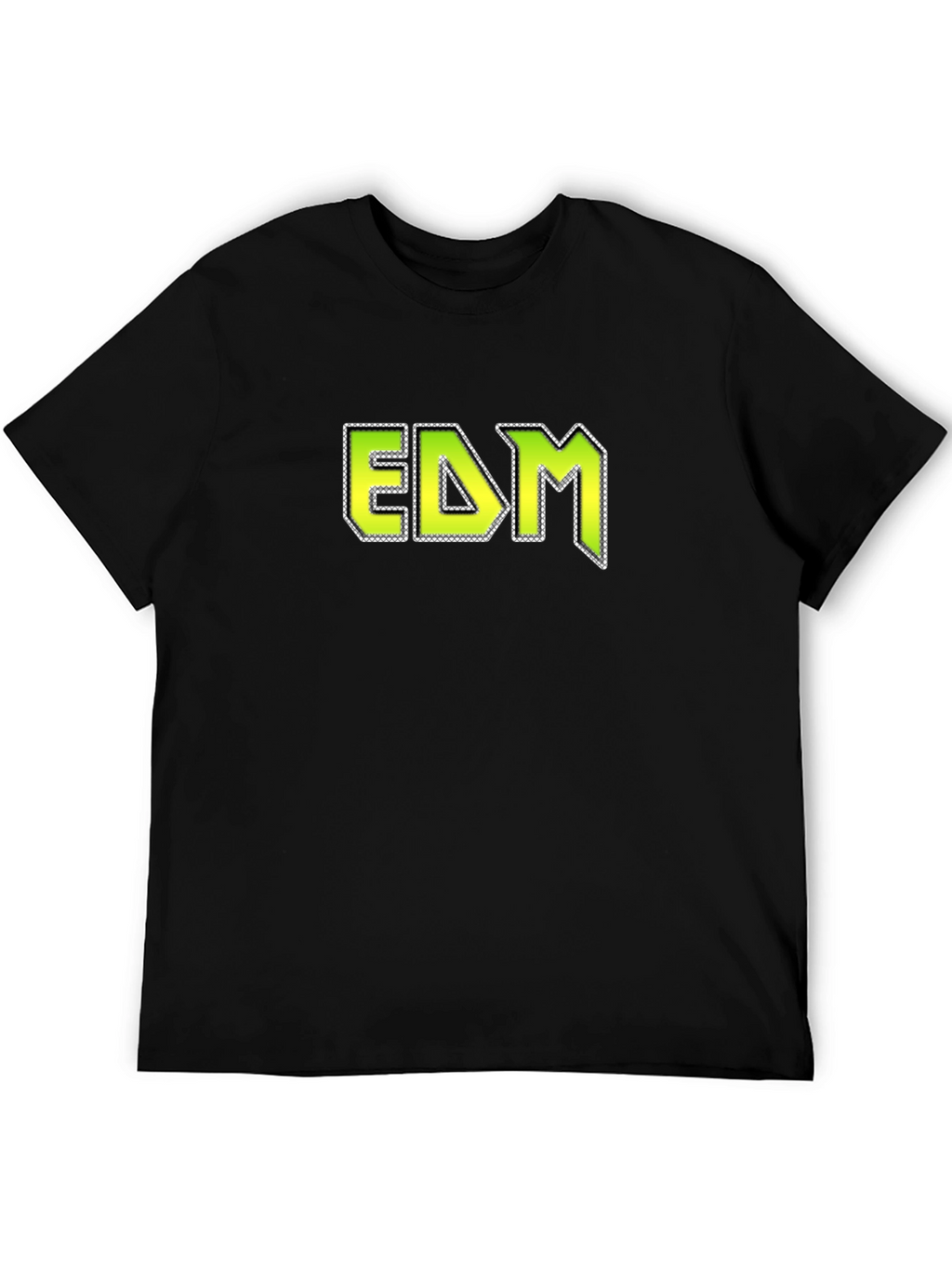 EDM Graphic Tee - Black Cotton Blend T-Shirt
