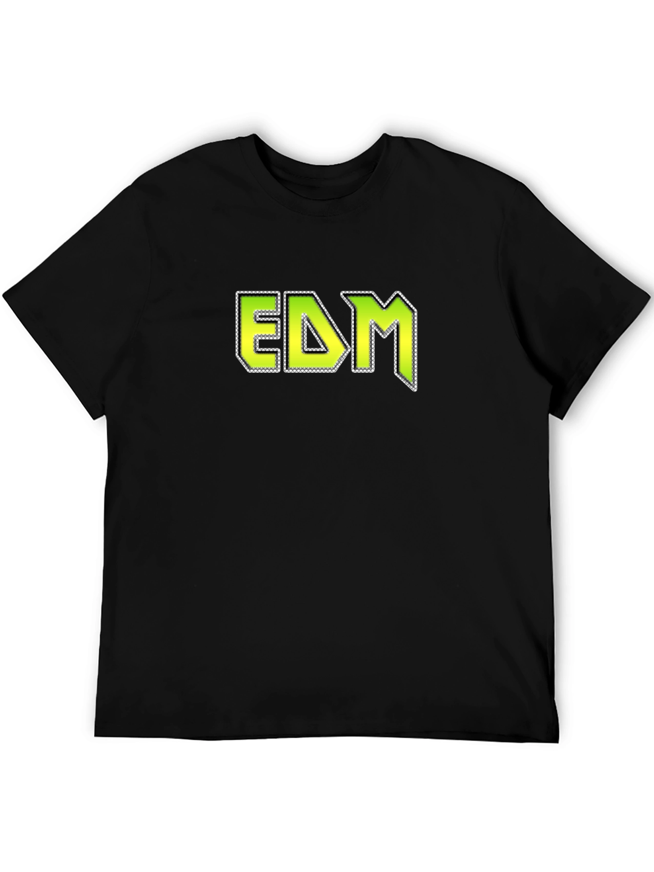 EDM Graphic Tee - Black Cotton Blend T-Shirt