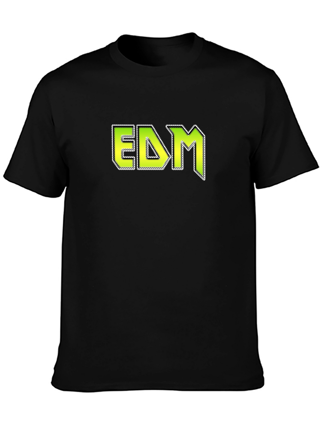EDM Graphic Tee - Black Cotton Blend T-Shirt