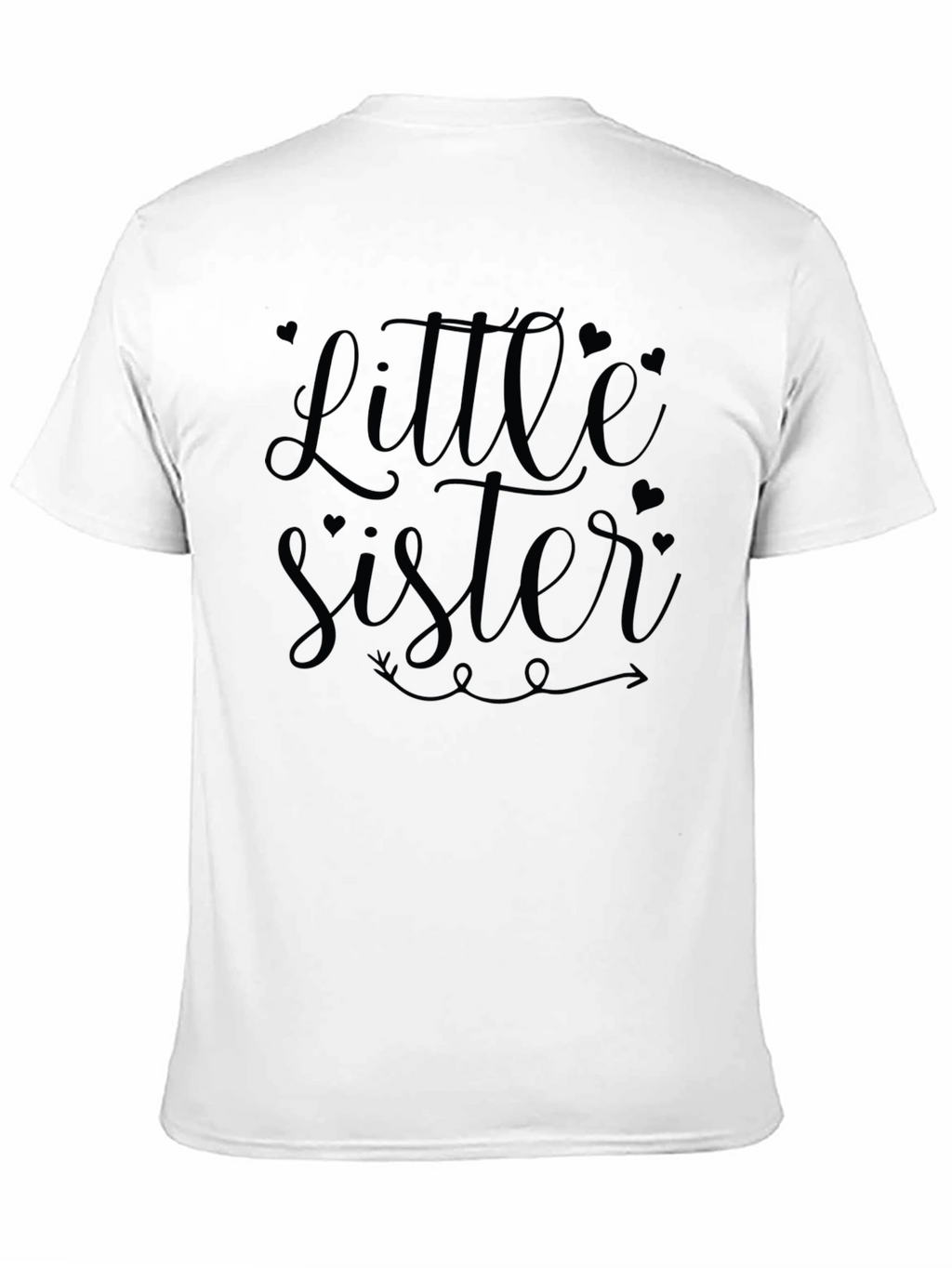 Little Sister Black Graphic Tee