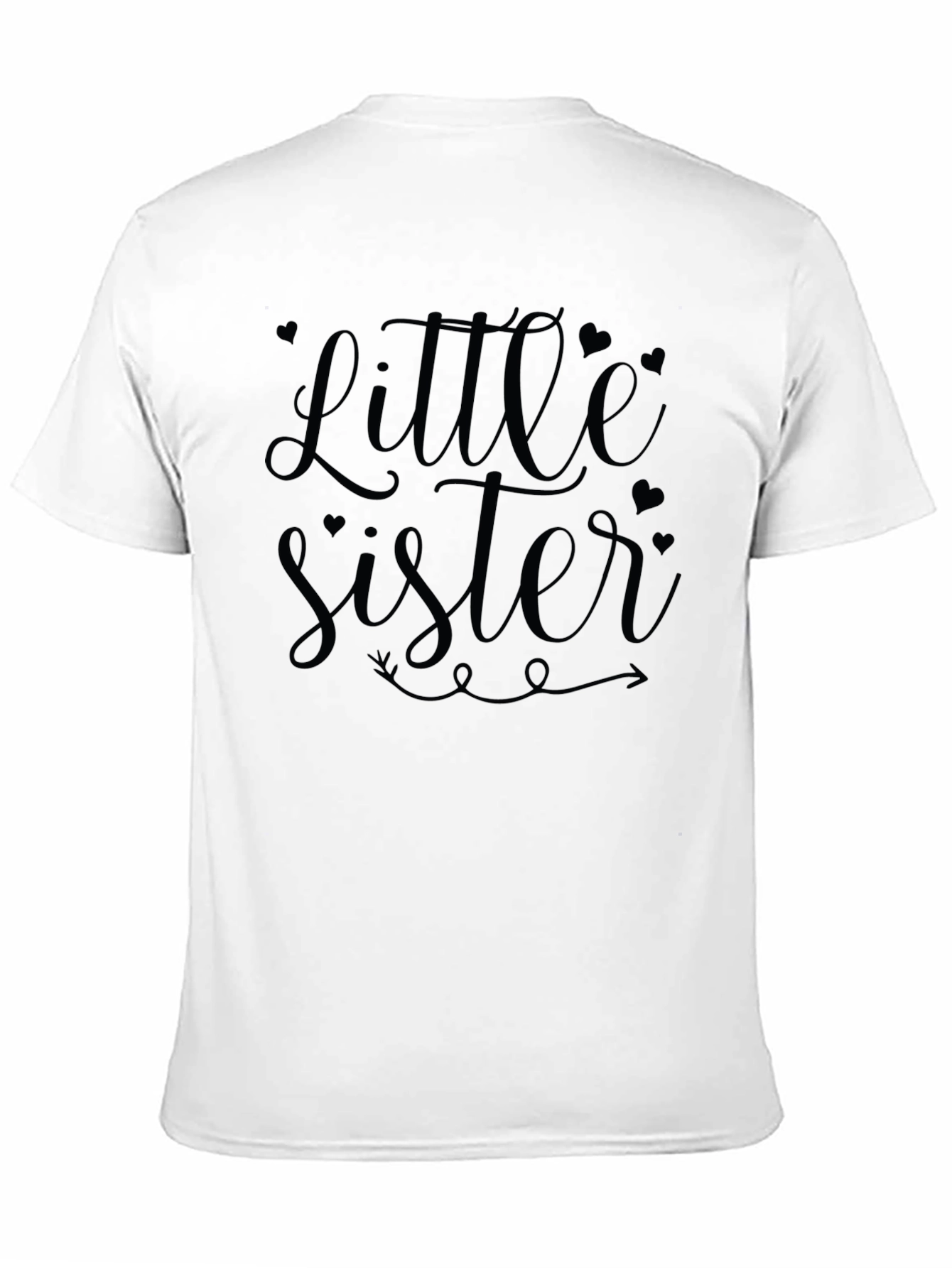 Little Sister Black Graphic Tee