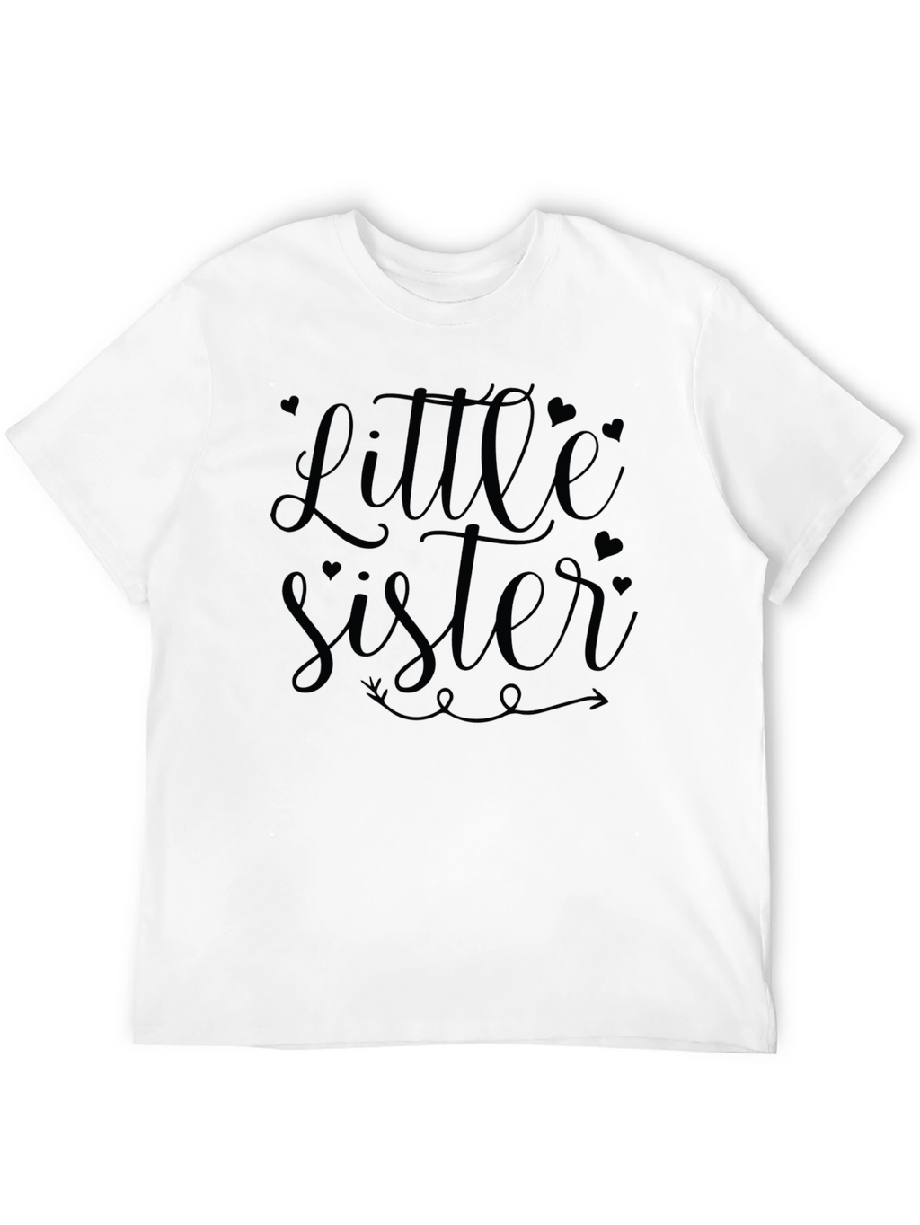 Little Sister Black Graphic Tee