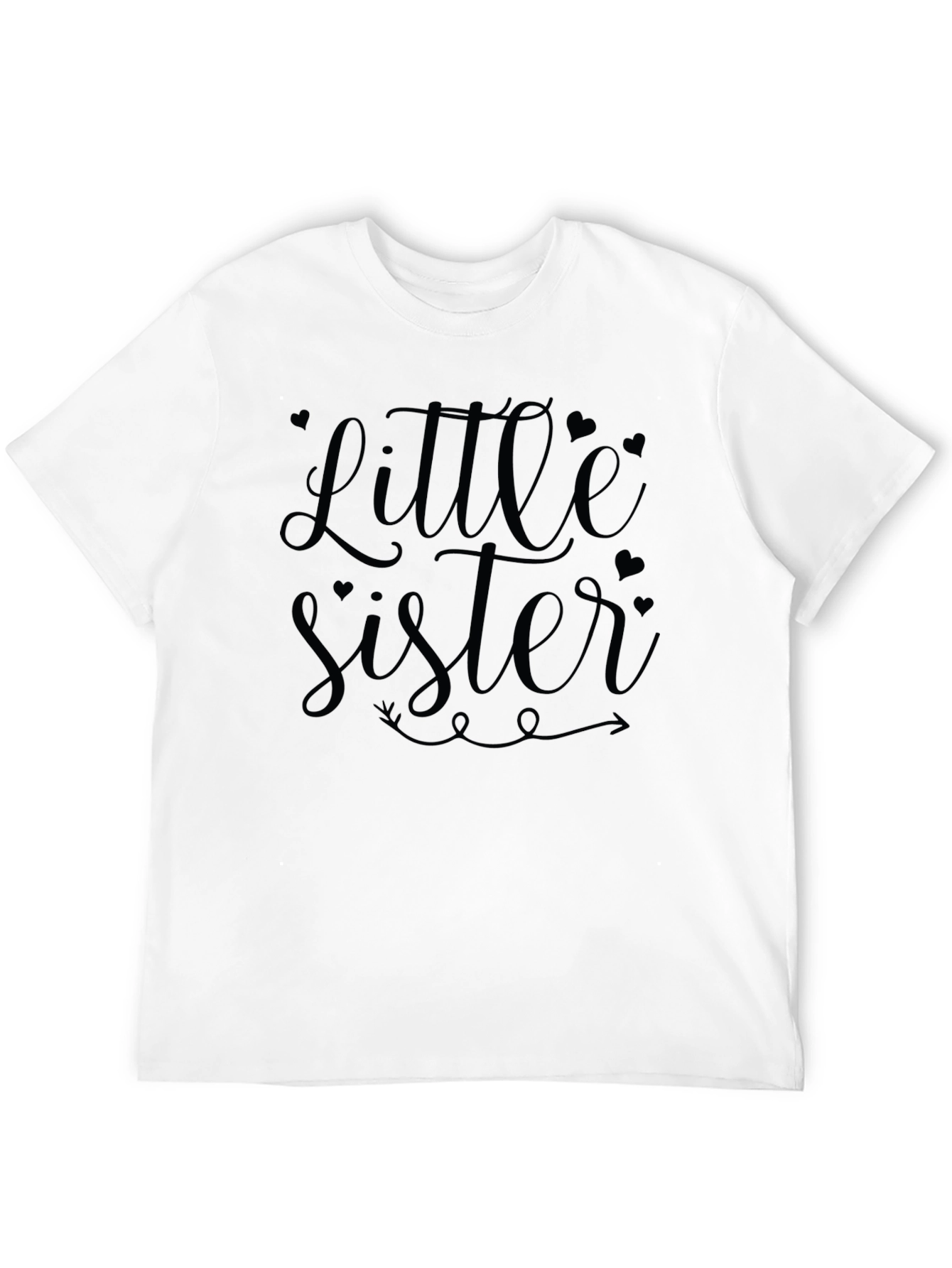 Little Sister Black Graphic Tee