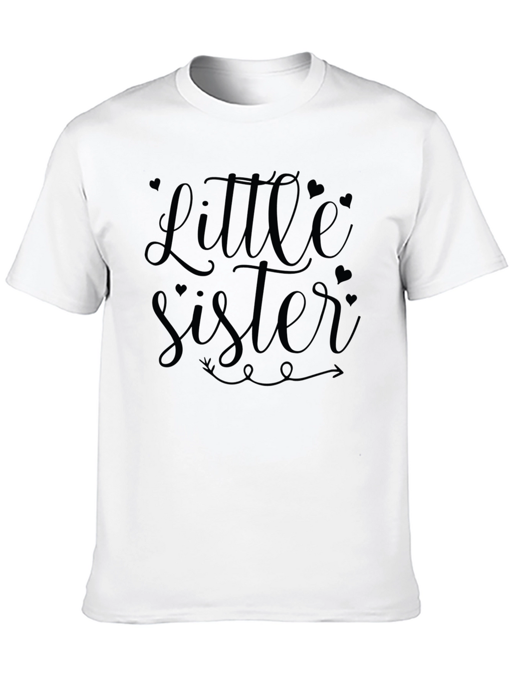 Little Sister Black Graphic Tee