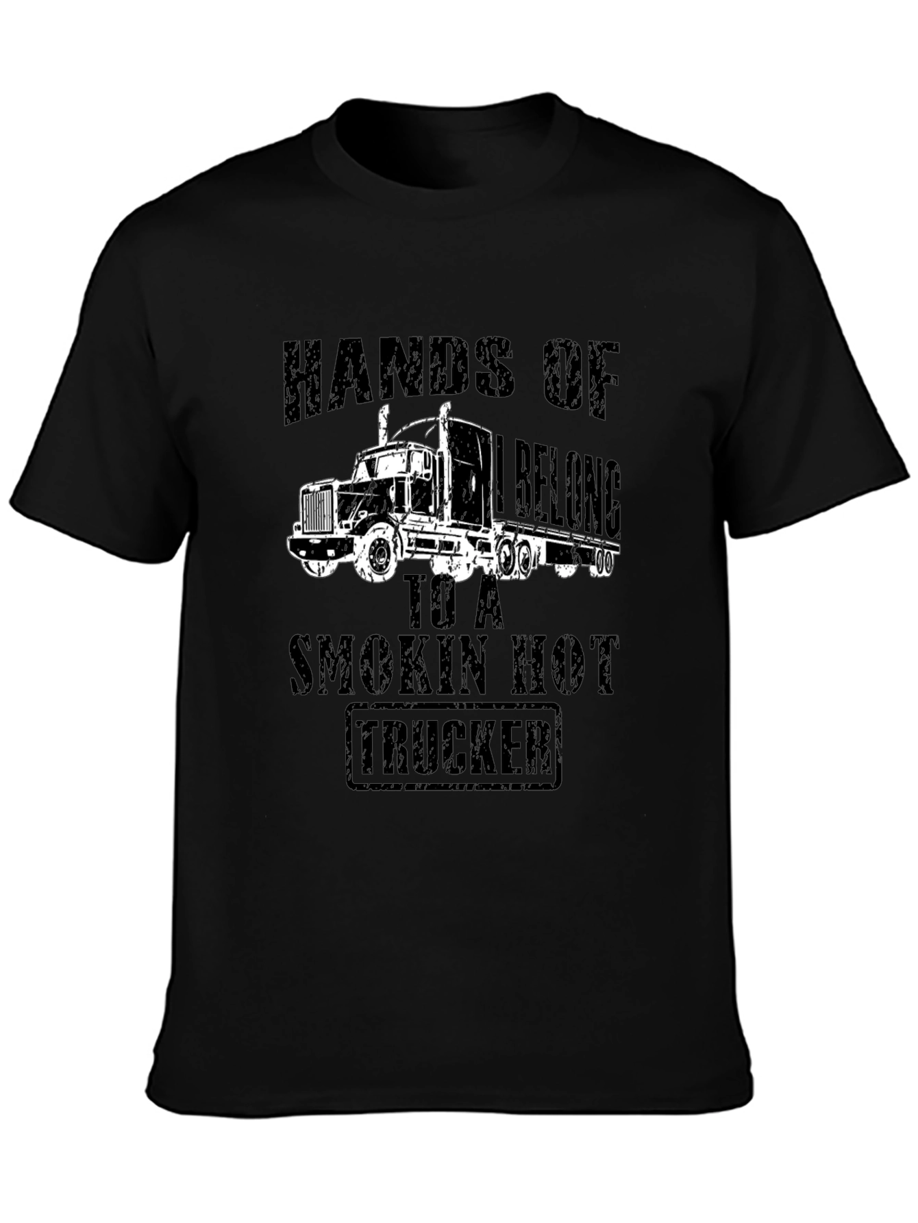 Smokin Hot Trucker Black T-Shirt