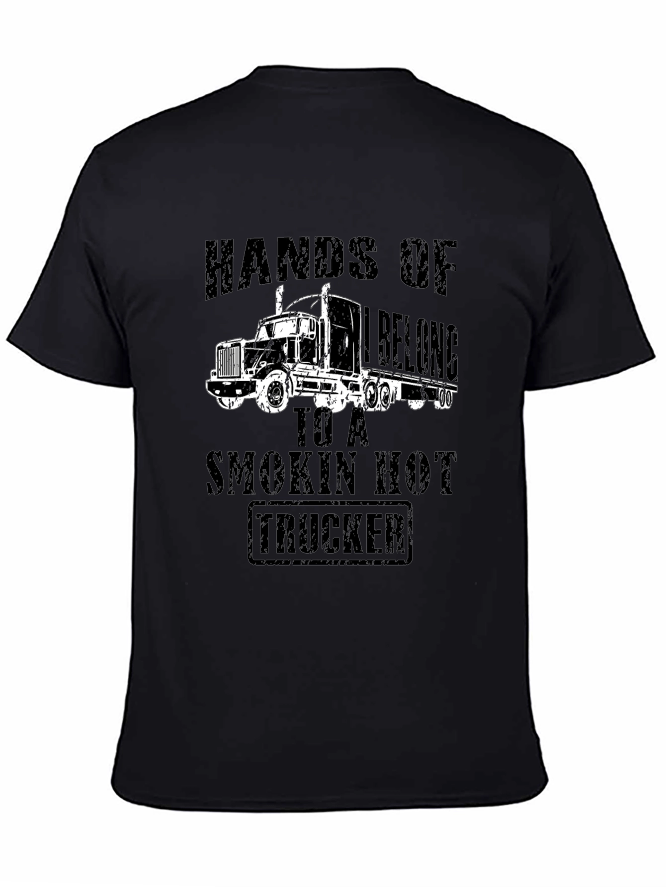 Smokin Hot Trucker Black T-Shirt
