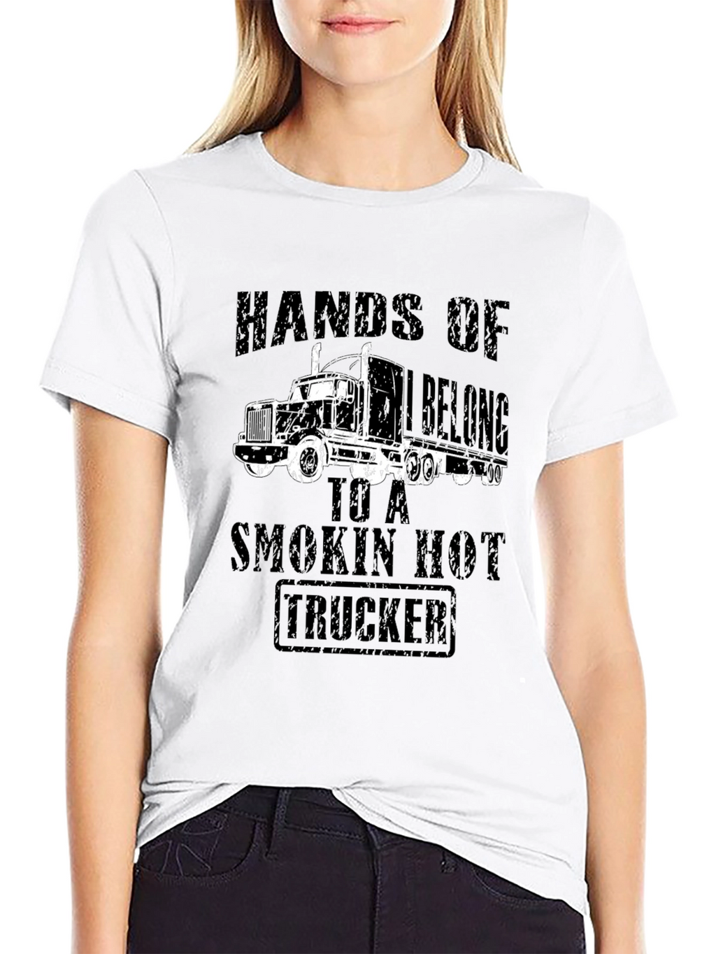 Smokin Hot Trucker Black T-Shirt