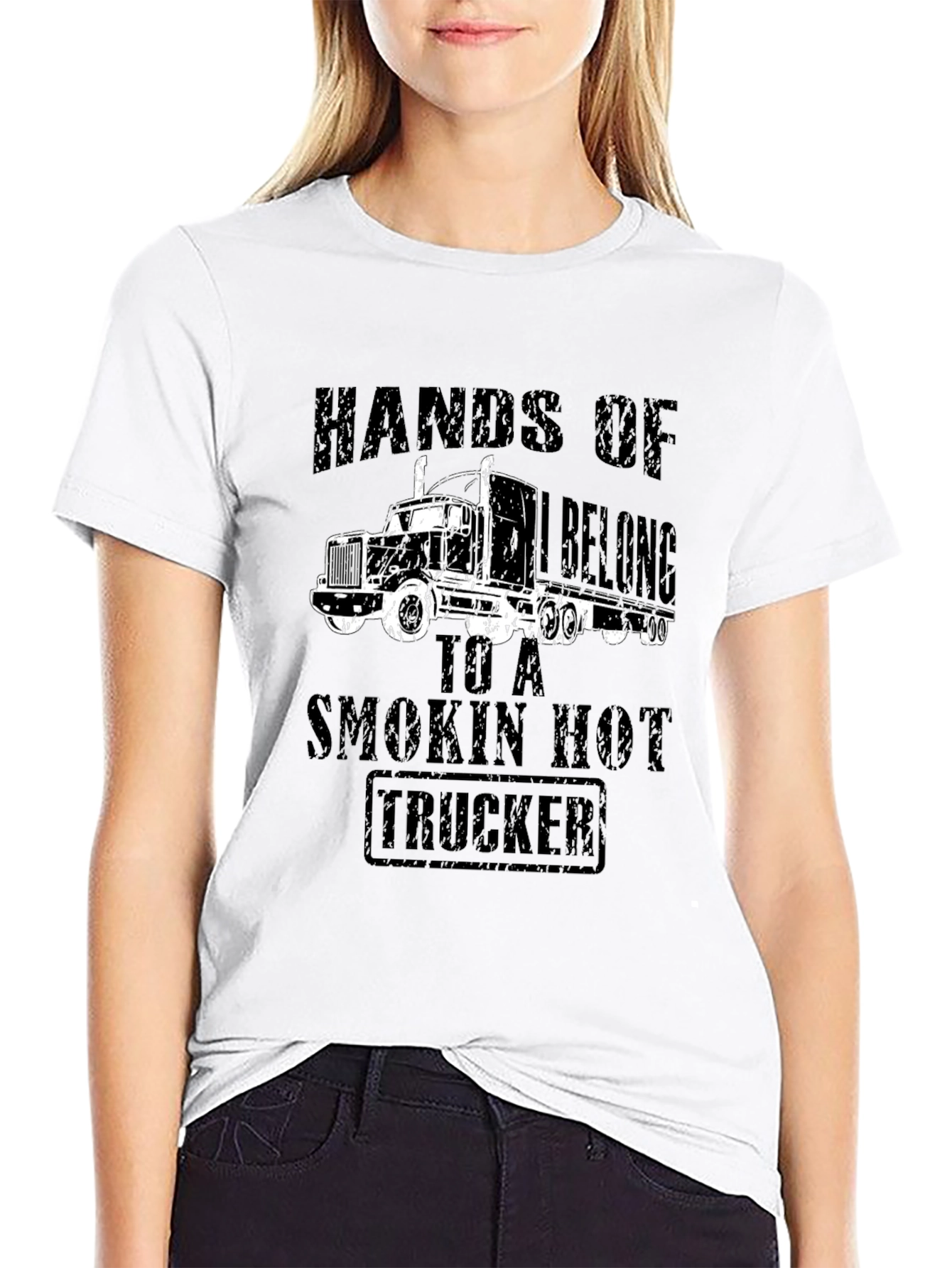 Smokin Hot Trucker Black T-Shirt