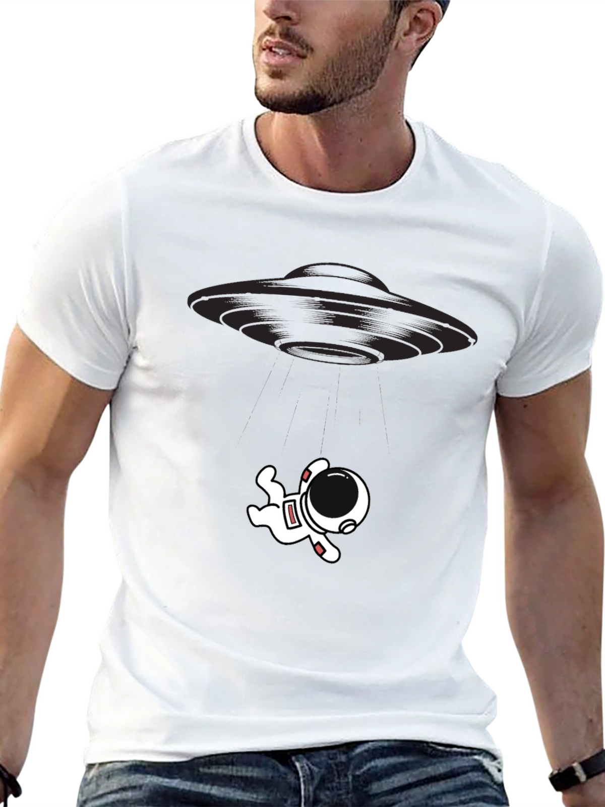 UFO Abduction Astronaut T-Shirt