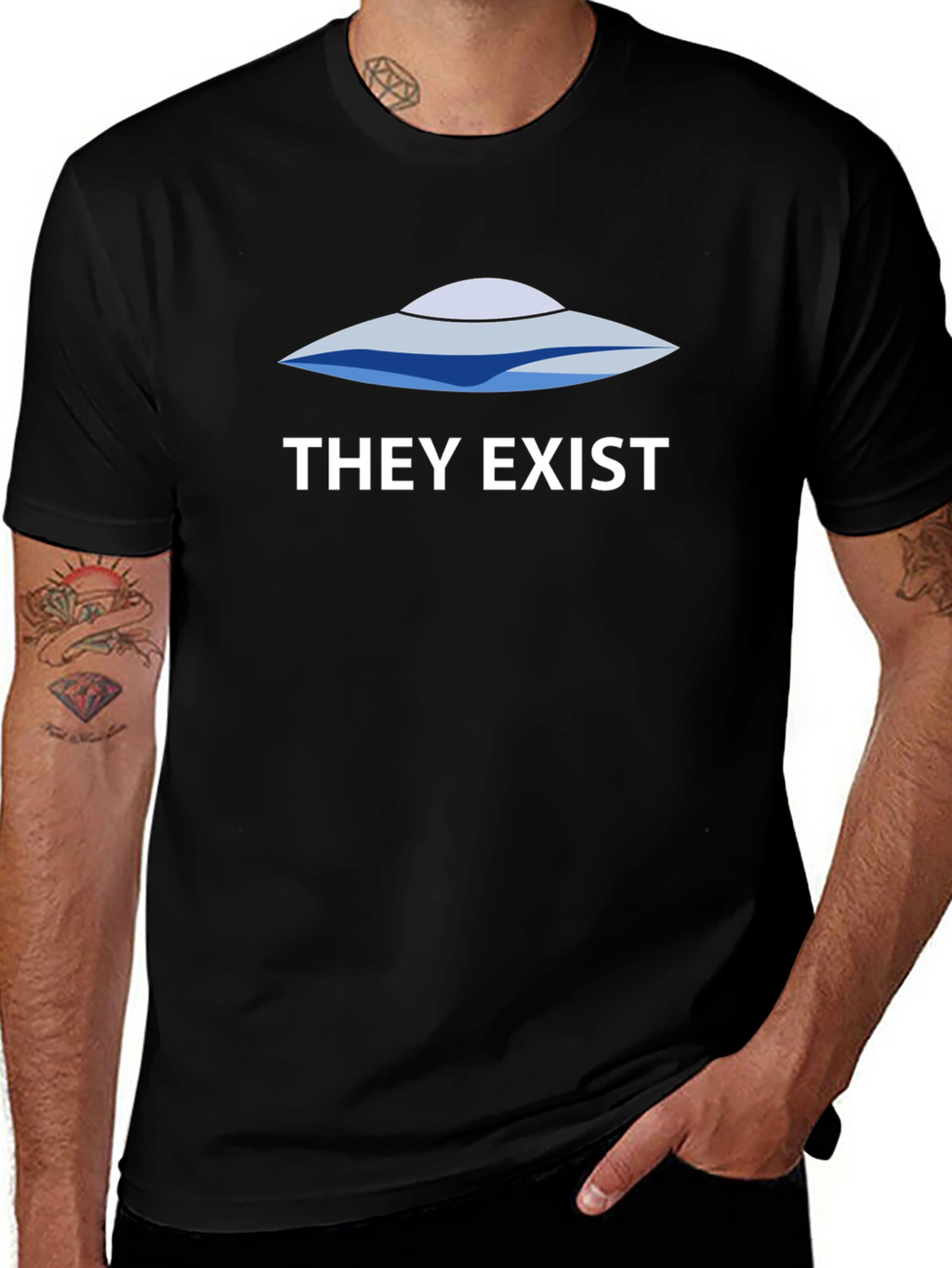 UFO They Exist Graphic T-Shirt
