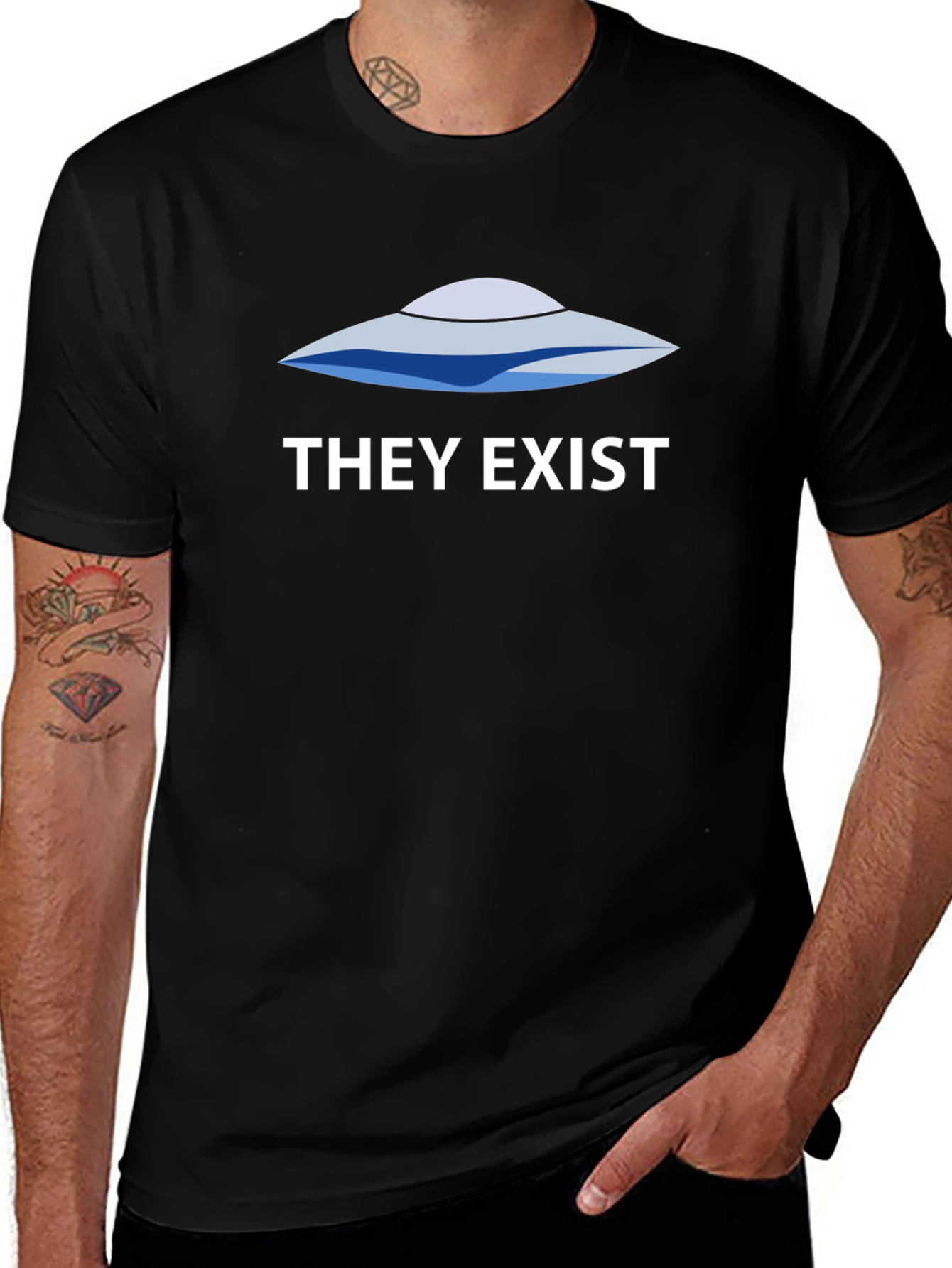 UFO They Exist Graphic T-Shirt