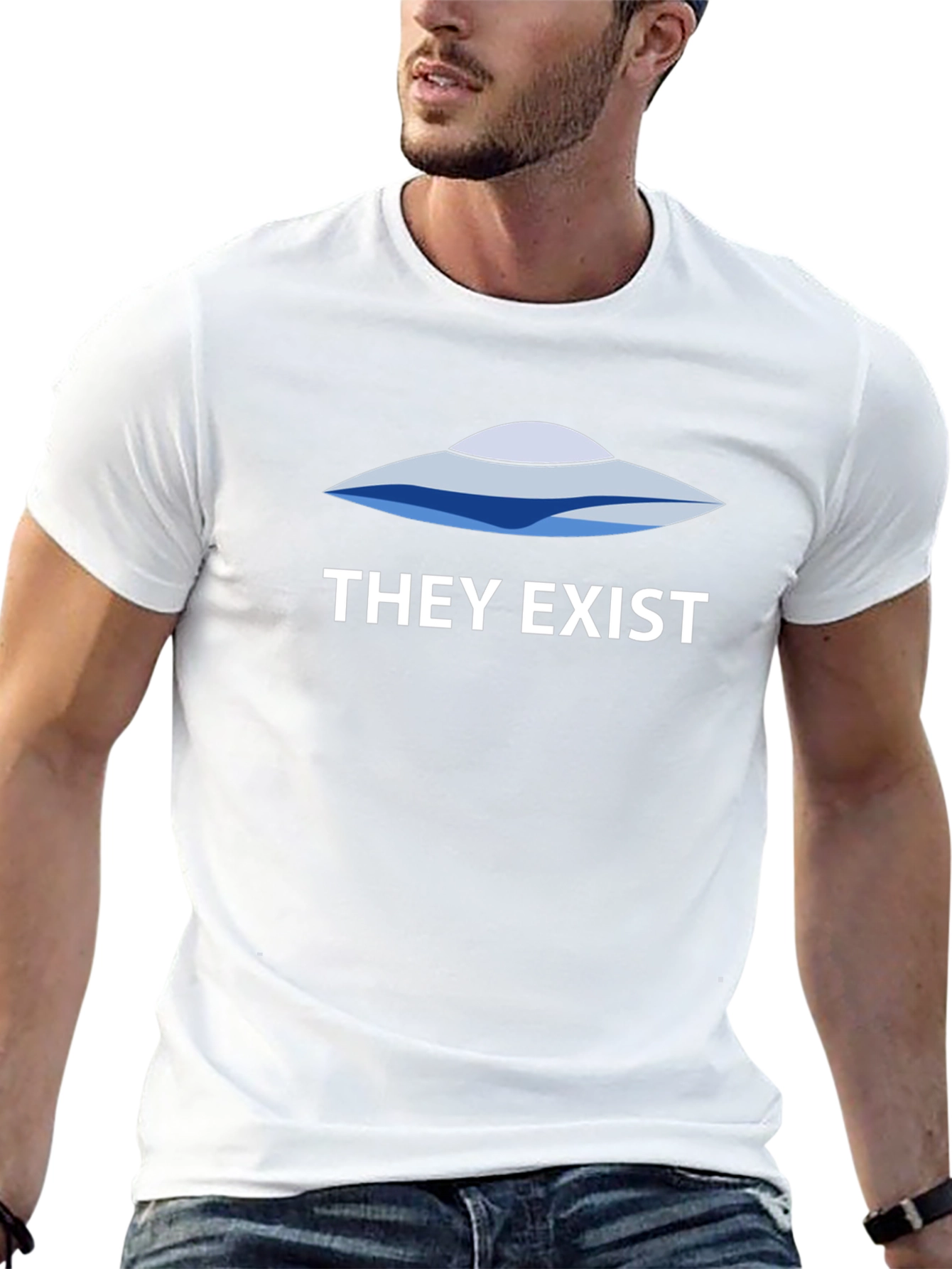 UFO They Exist Graphic T-Shirt