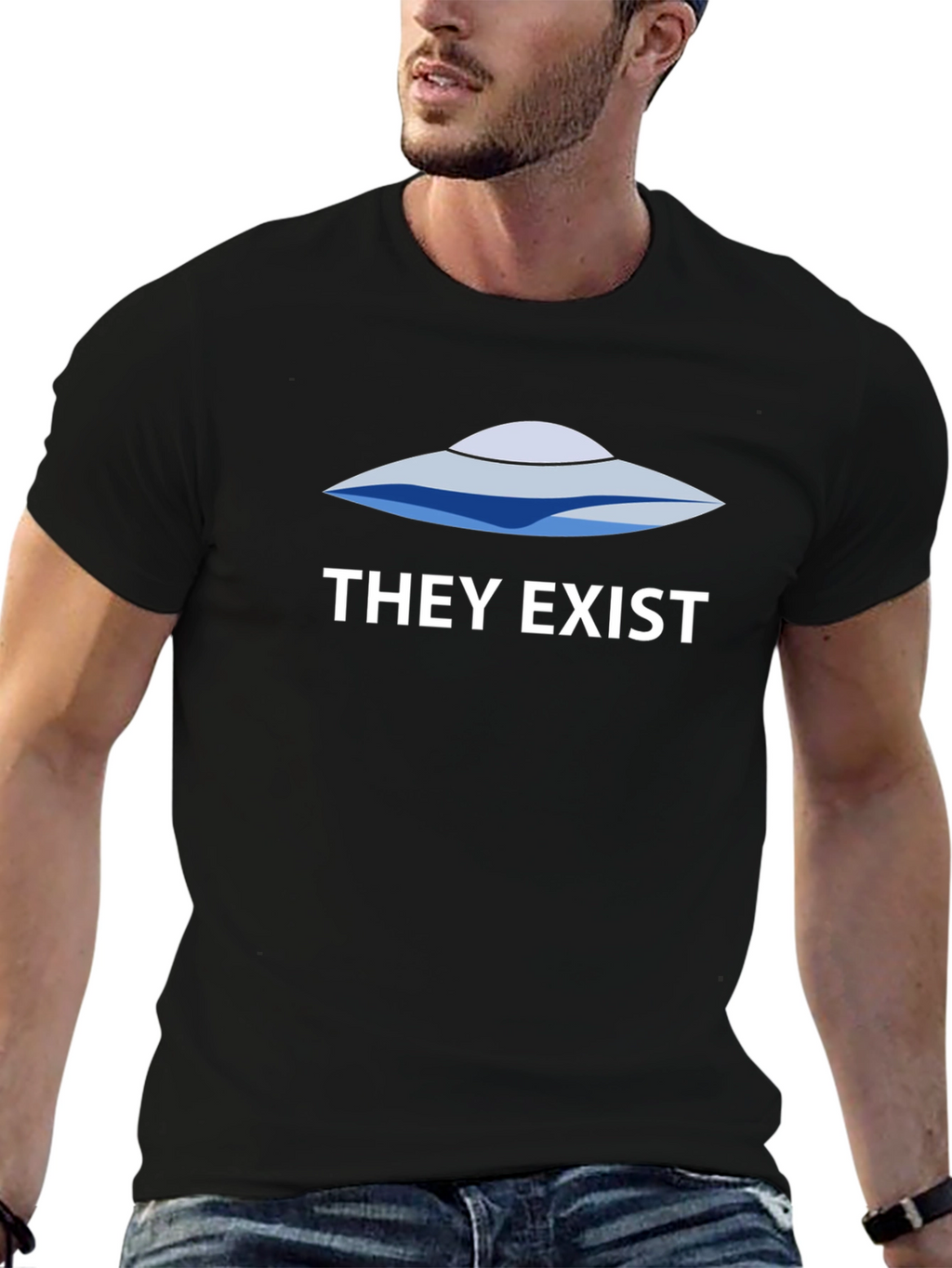 UFO They Exist Graphic T-Shirt