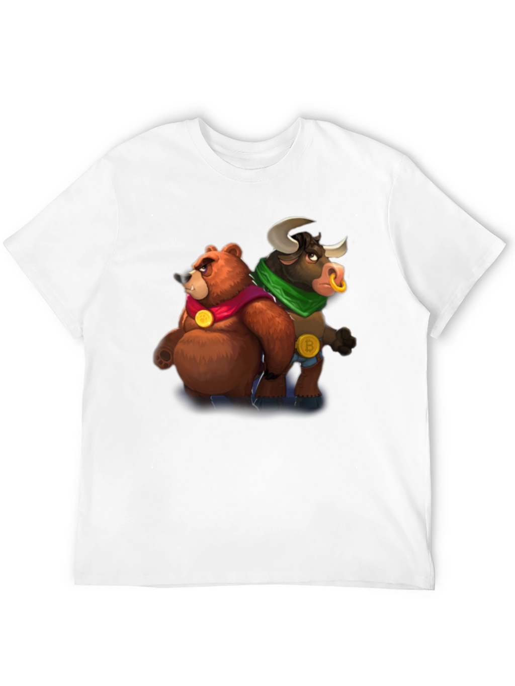 Bear & Bull Crypto T-Shirt - Black