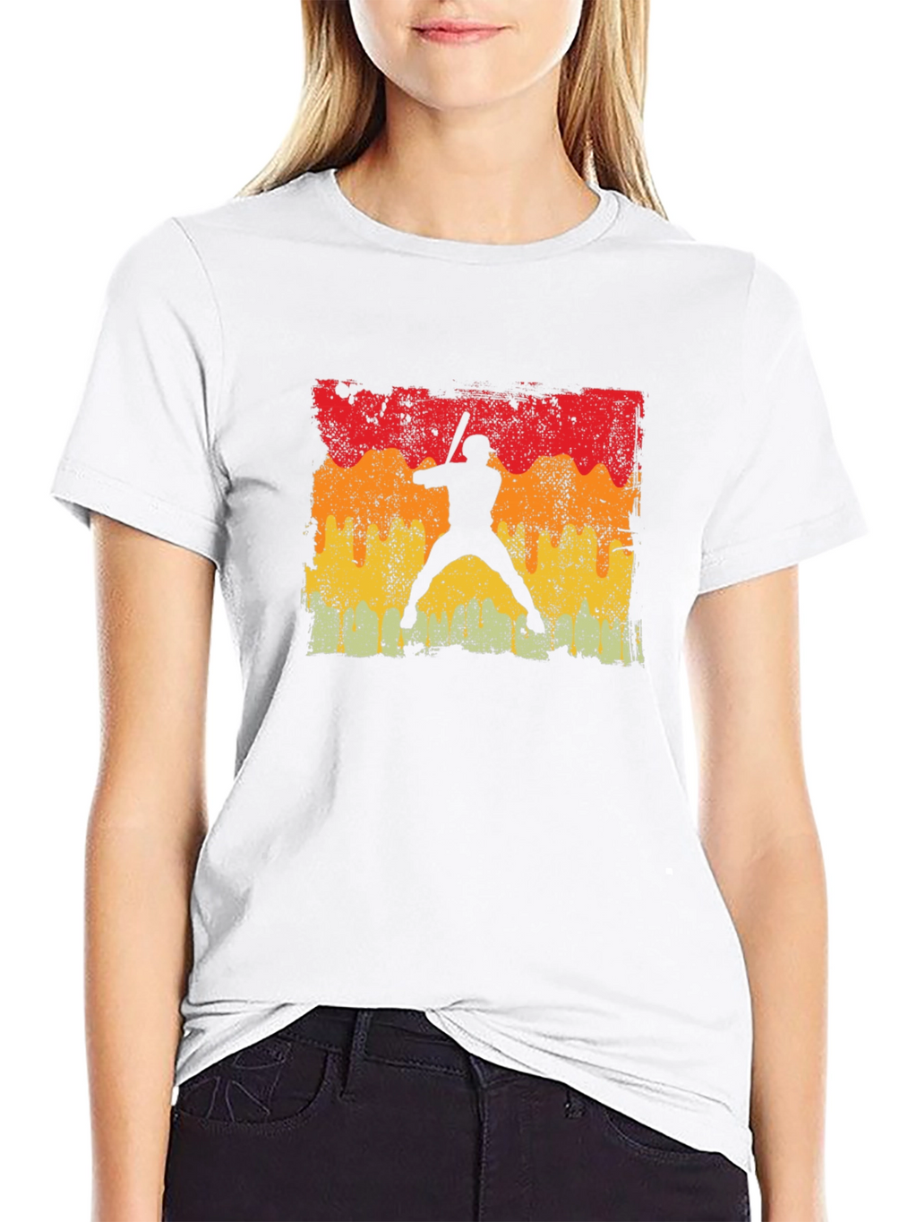 Retro Baseball Silhouette T-Shirt