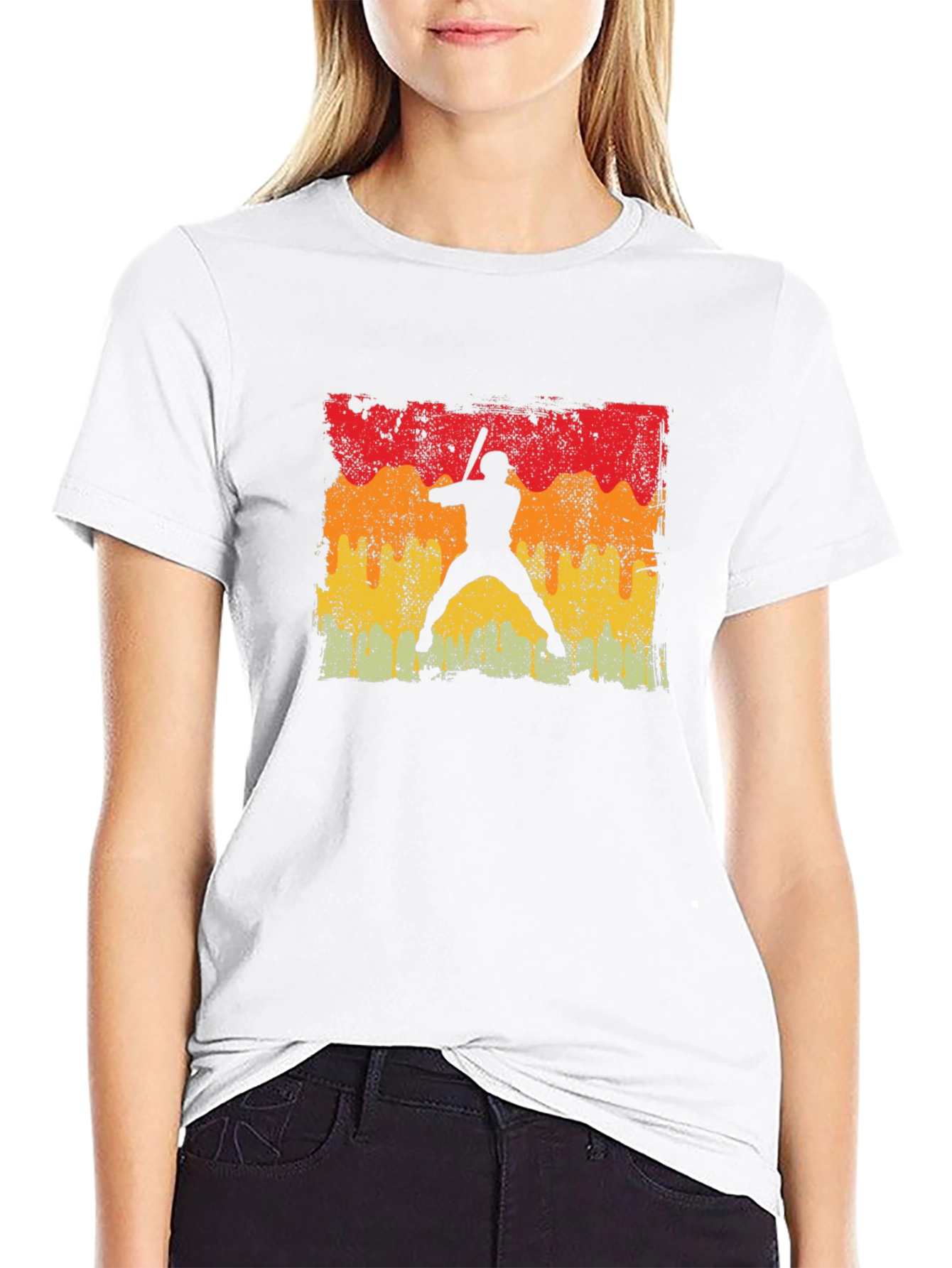 Retro Baseball Silhouette T-Shirt