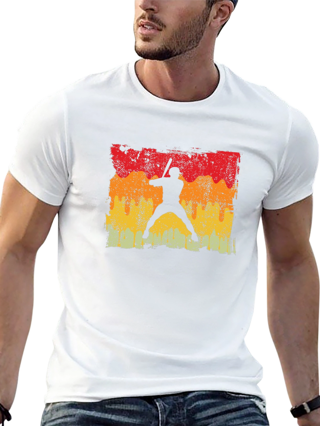 Retro Baseball Silhouette T-Shirt