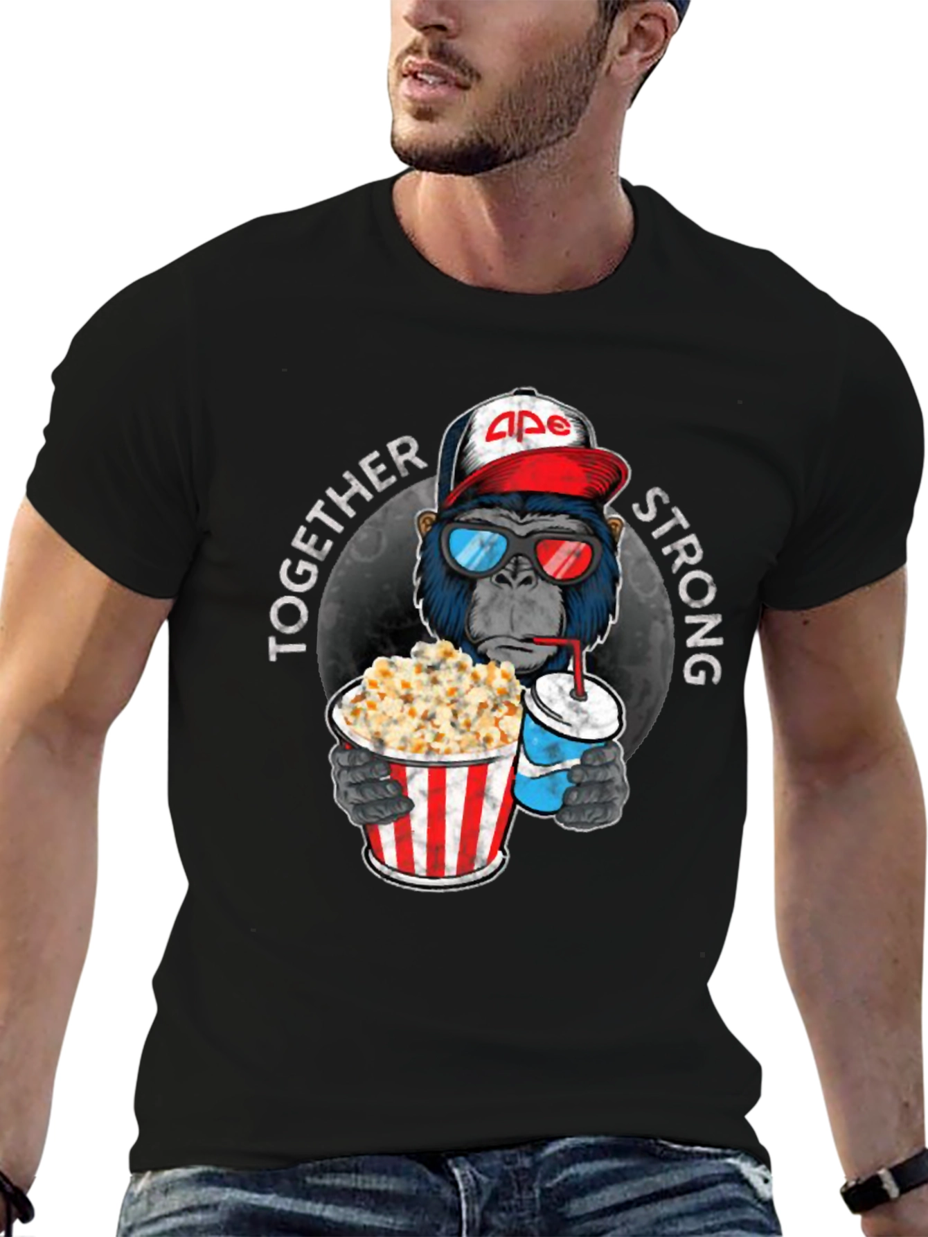 Ape Together Strong Black T-Shirt