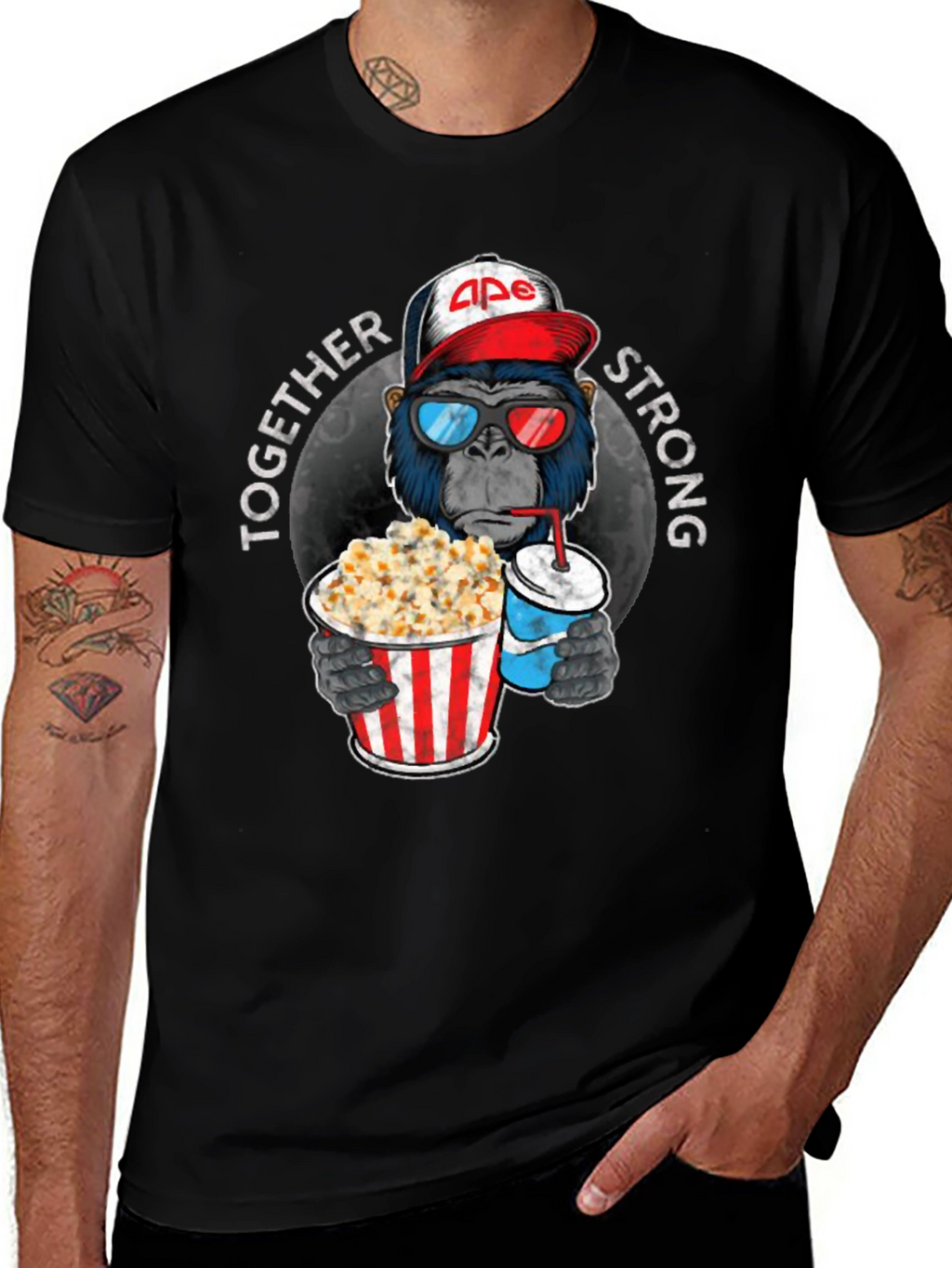 Ape Together Strong Black T-Shirt