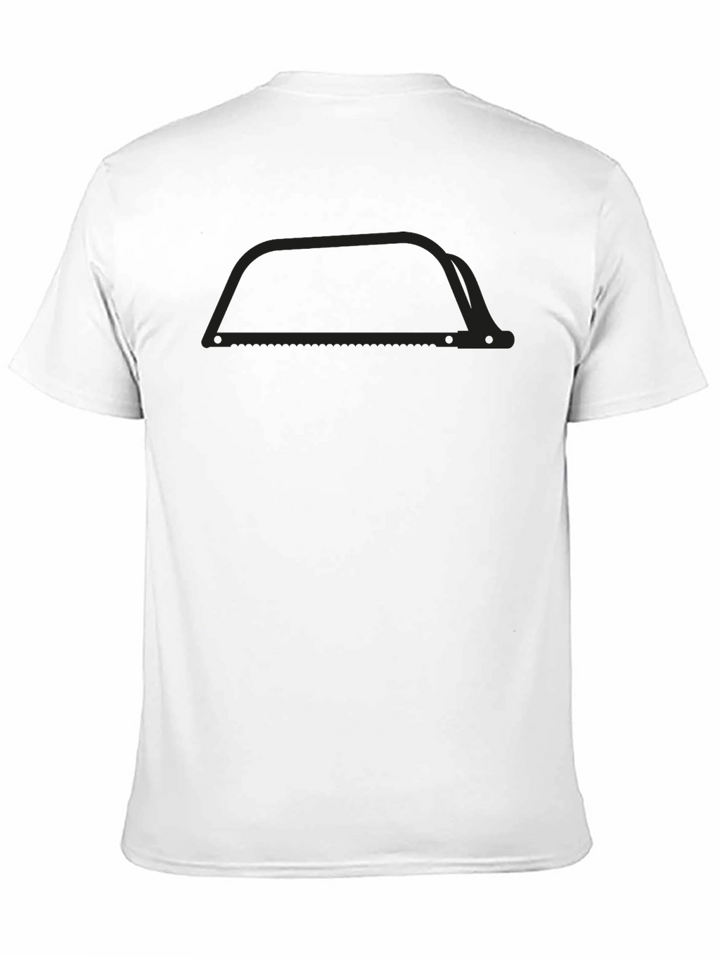 Mens Black Graphic Tee - Saw Design