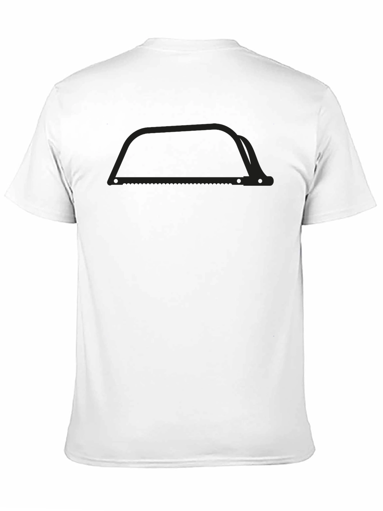 Mens Black Graphic Tee - Saw Design