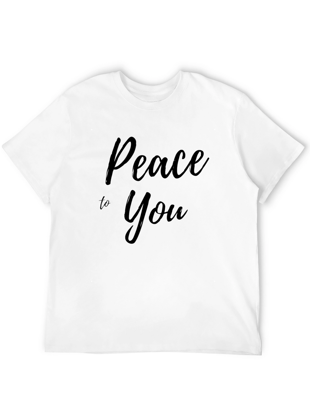Peace to You Graphic Tee - Stylish Black T-Shirt